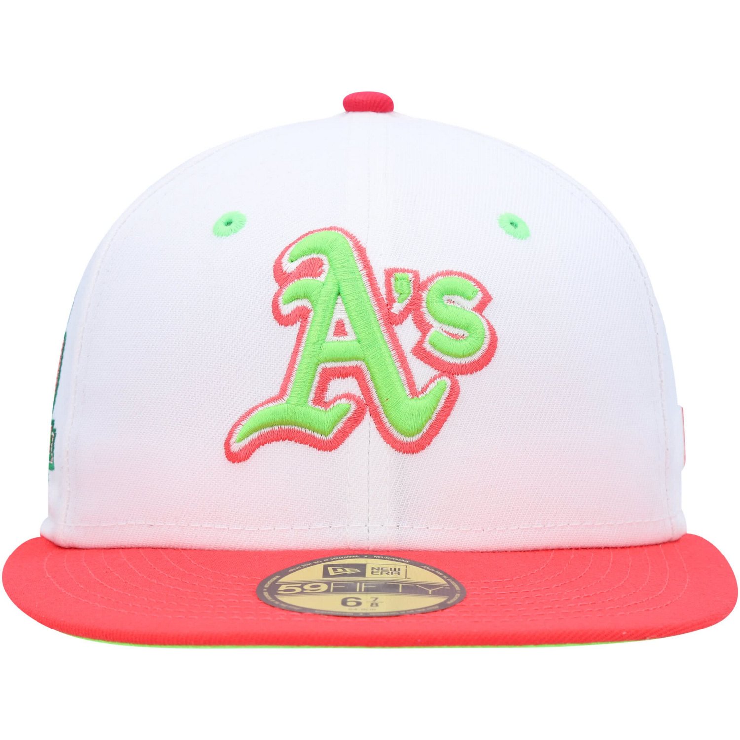 New Era /Coral Oakland Athletics 40th Anniversary Strawberry Lolli 59FIFTY Fitted Hat                                            - view number 2