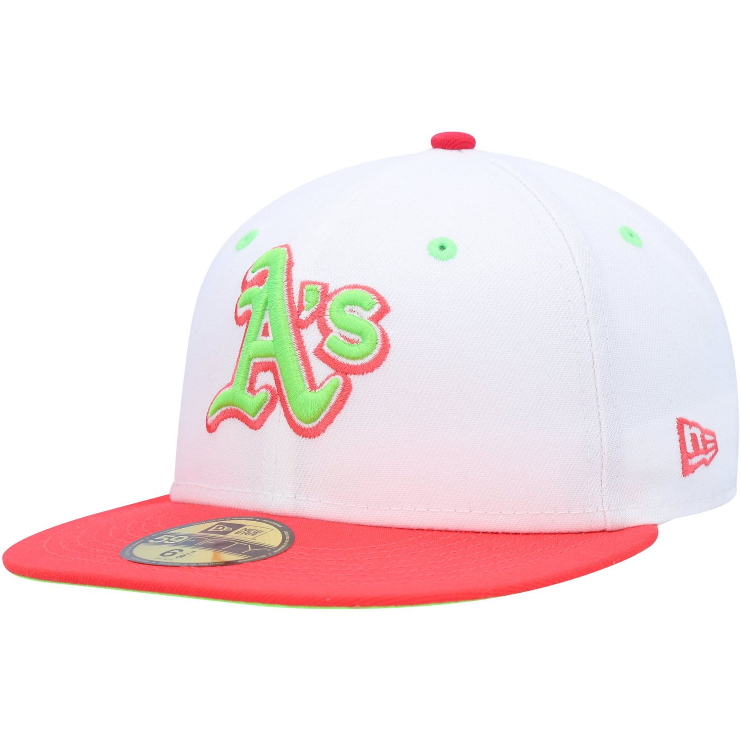 New Era /Coral Oakland Athletics 40th Anniversary Strawberry Lolli 59FIFTY Fitted Hat                                            - view number 3