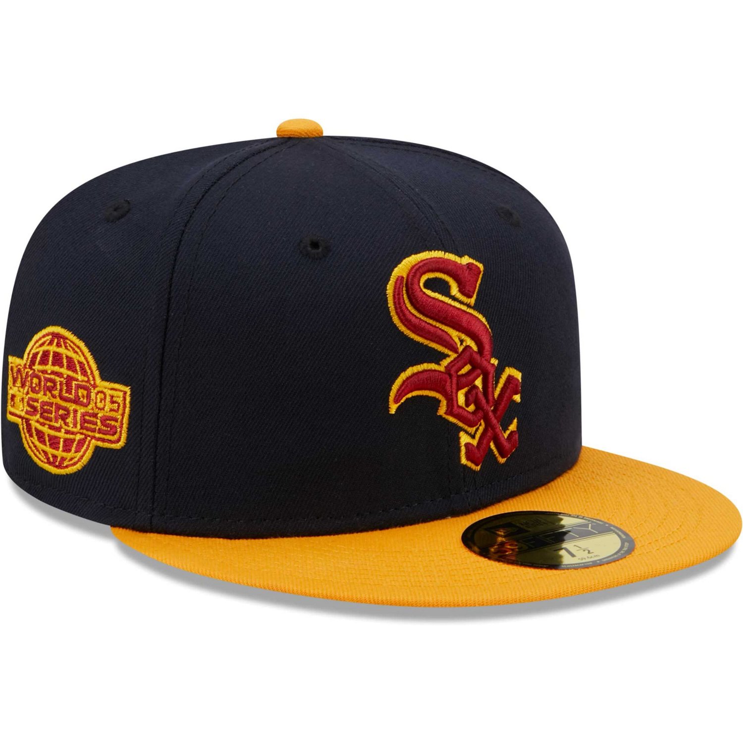 New Era /Gold Chicago White Sox Primary Logo 59FIFTY Fitted Hat