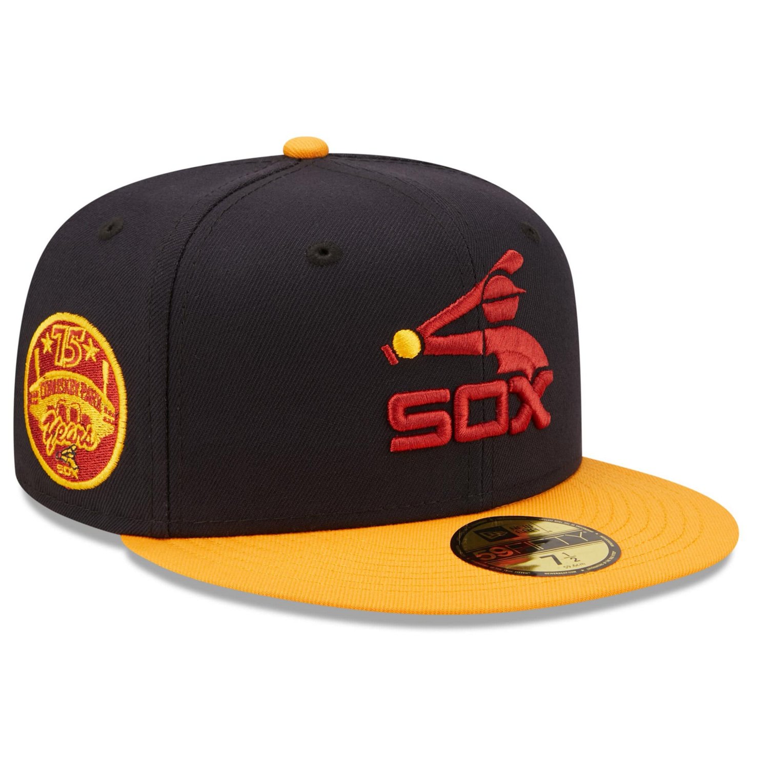 New Era /Gold Chicago White Sox Primary Logo 59FIFTY Fitted Hat