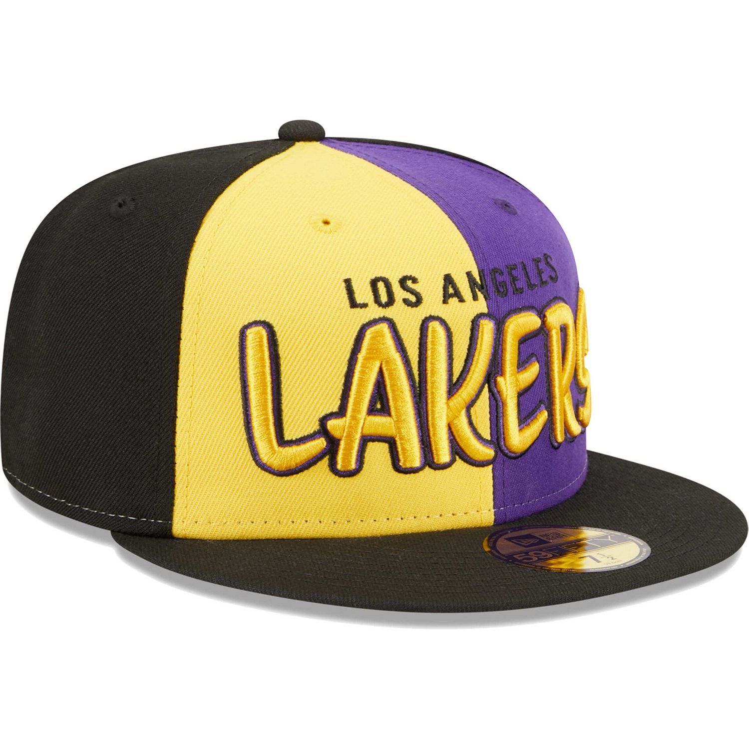 New Era /Gold Los Angeles Lakers Pop Front 59FIFTY Fitted Hat - view number 1
