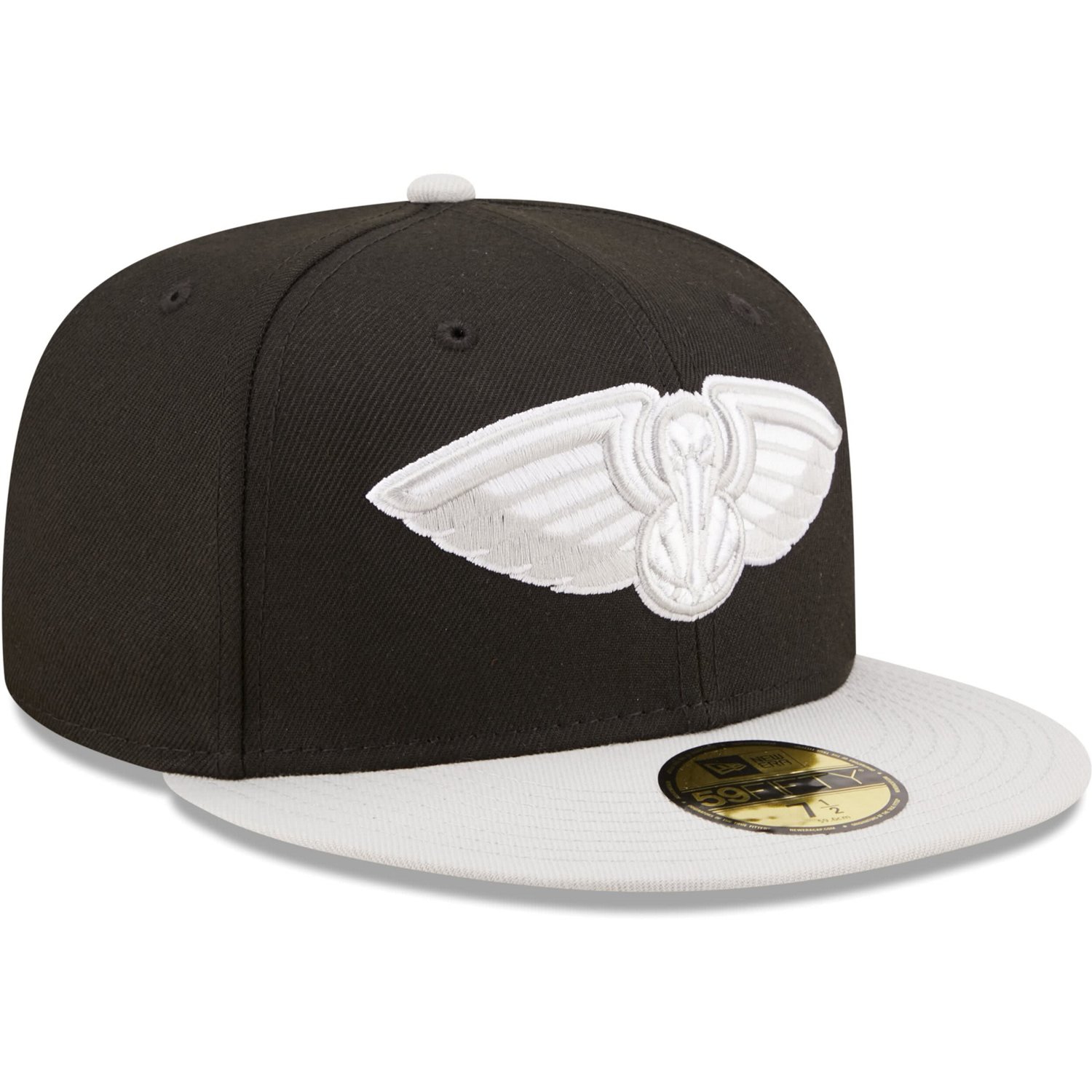 New Era /Gray New Orleans Pelicans Two-Tone Color Pack 59FIFTY Fitted Hat                                                        - view number 3