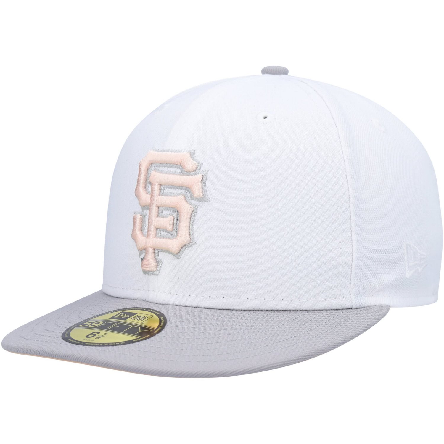 New Era /Gray San Francisco Giants 2002 World Series Side Patch Undervisor 59FIFTY Fitted Hat - view number 2