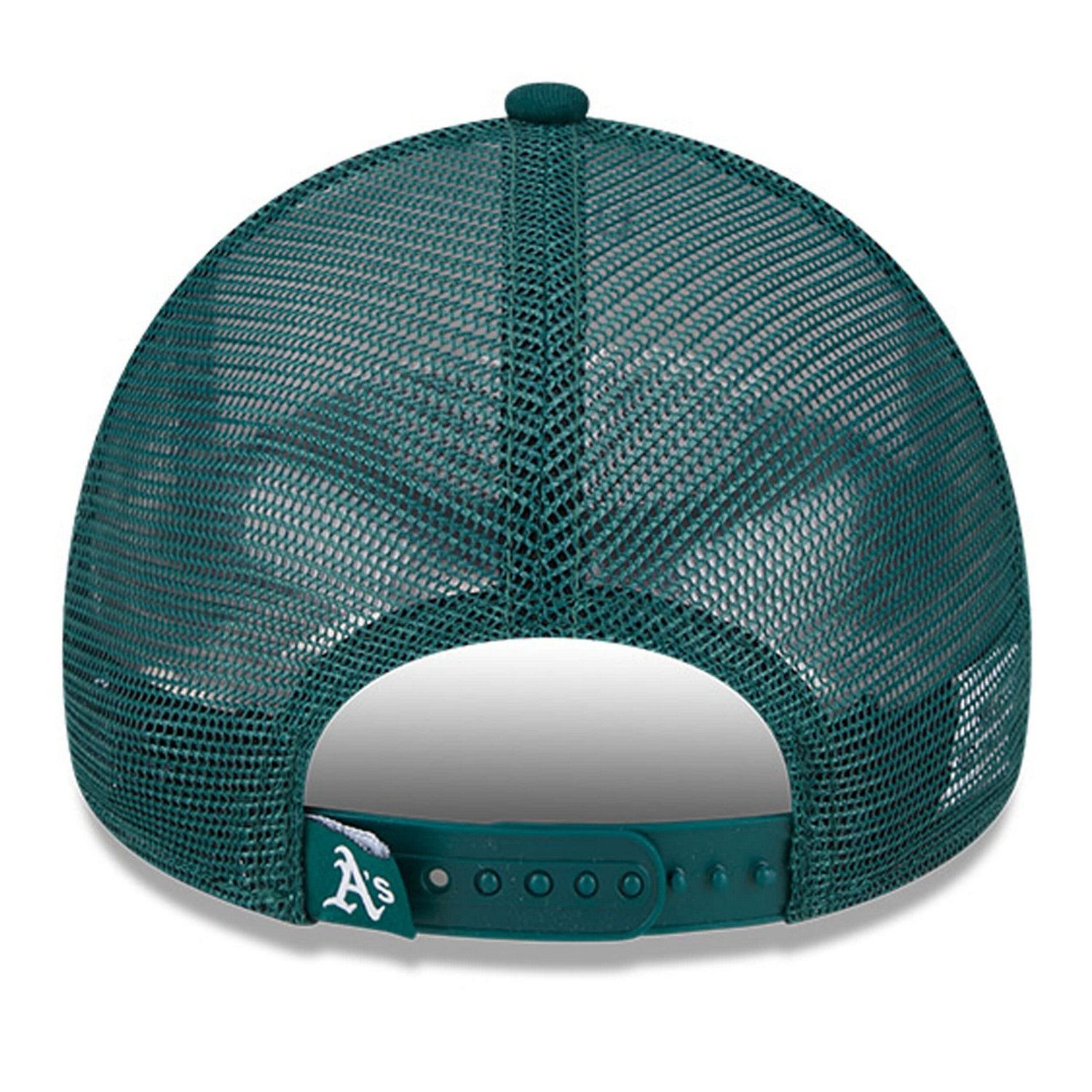 New Era /Green Oakland Athletics Stacked A-Frame Trucker 9FORTY Adjustable Hat                                                   - view number 4