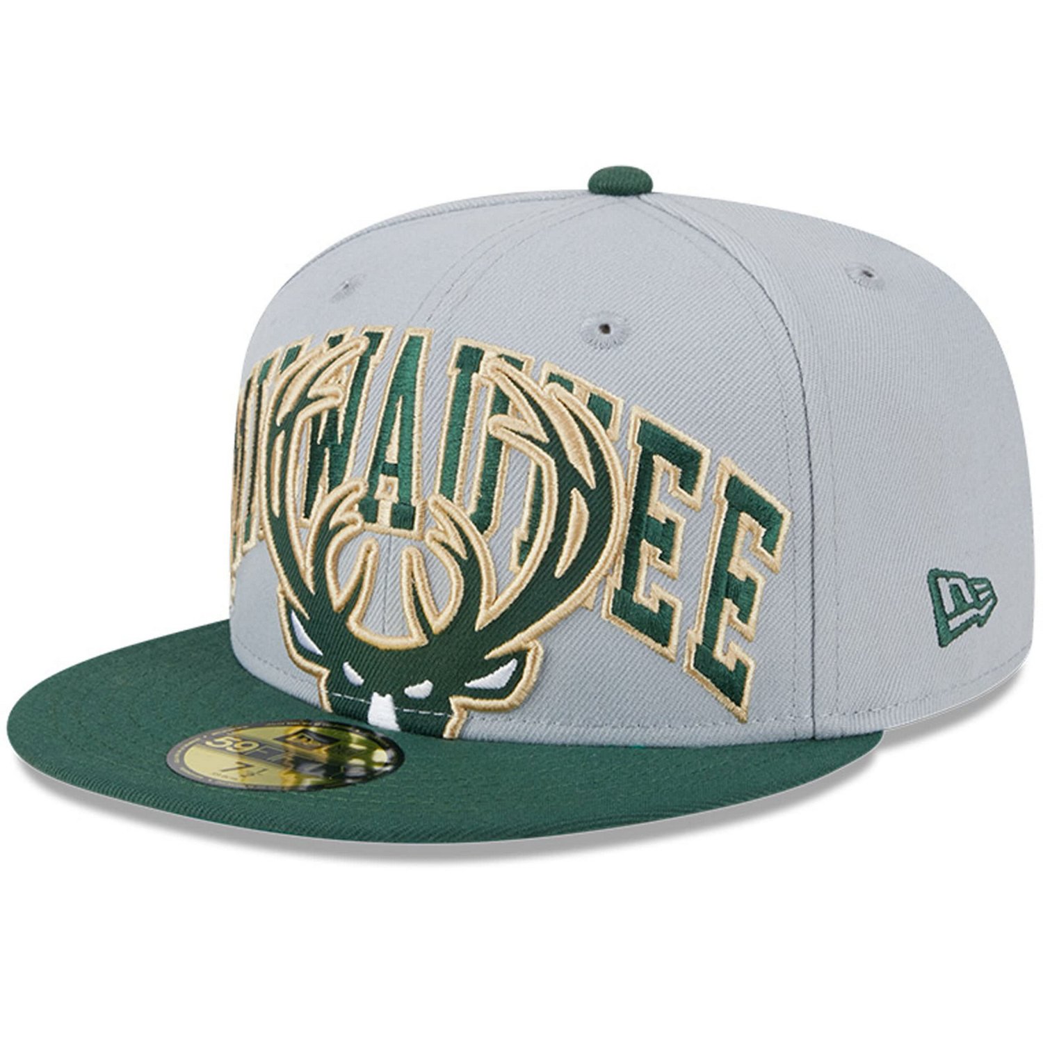 New Era /Hunter Milwaukee Bucks Tip-Off Two-Tone 59FIFTY Fitted Hat
