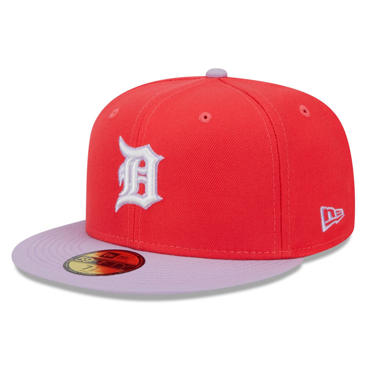 New Era /Lavender Detroit Tigers Spring Color Two-Tone 59FIFTY Fitted Hat                                                        - view number 1