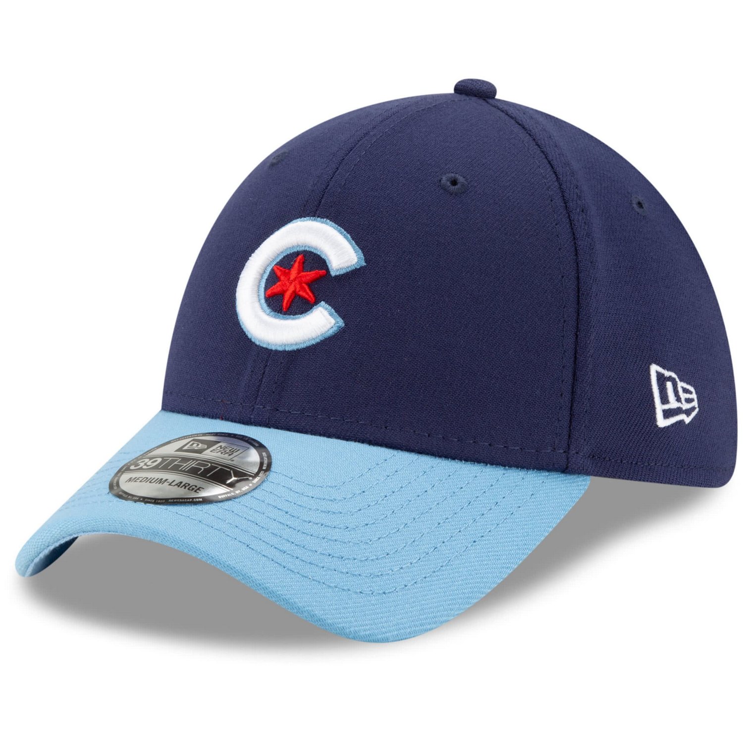 New Era /Light Blue Chicago Cubs 2021 City Connect 39THIRTY Flex Hat                                                             - view number 1