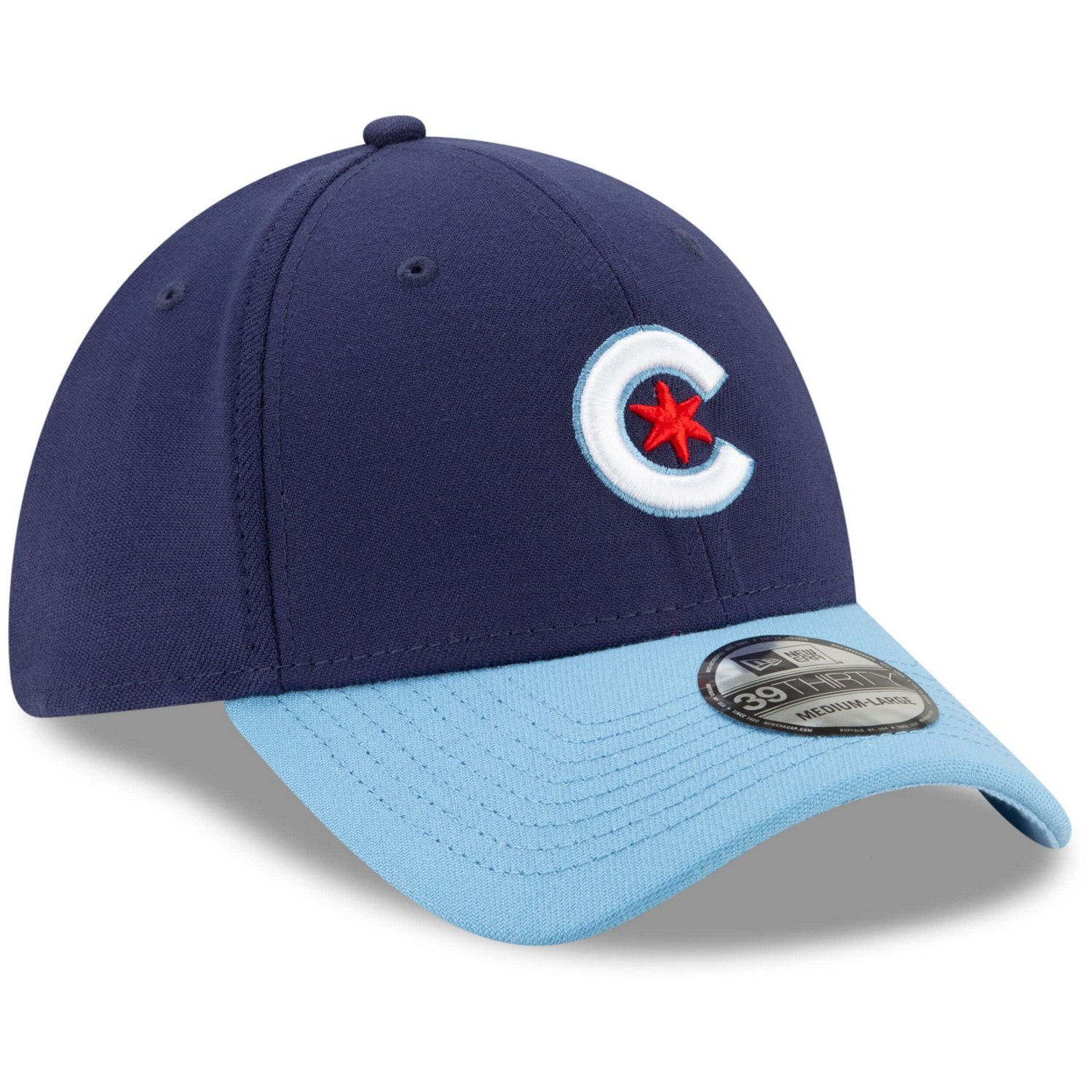 New Era /Light Blue Chicago Cubs 2021 City Connect 39THIRTY Flex Hat                                                             - view number 3