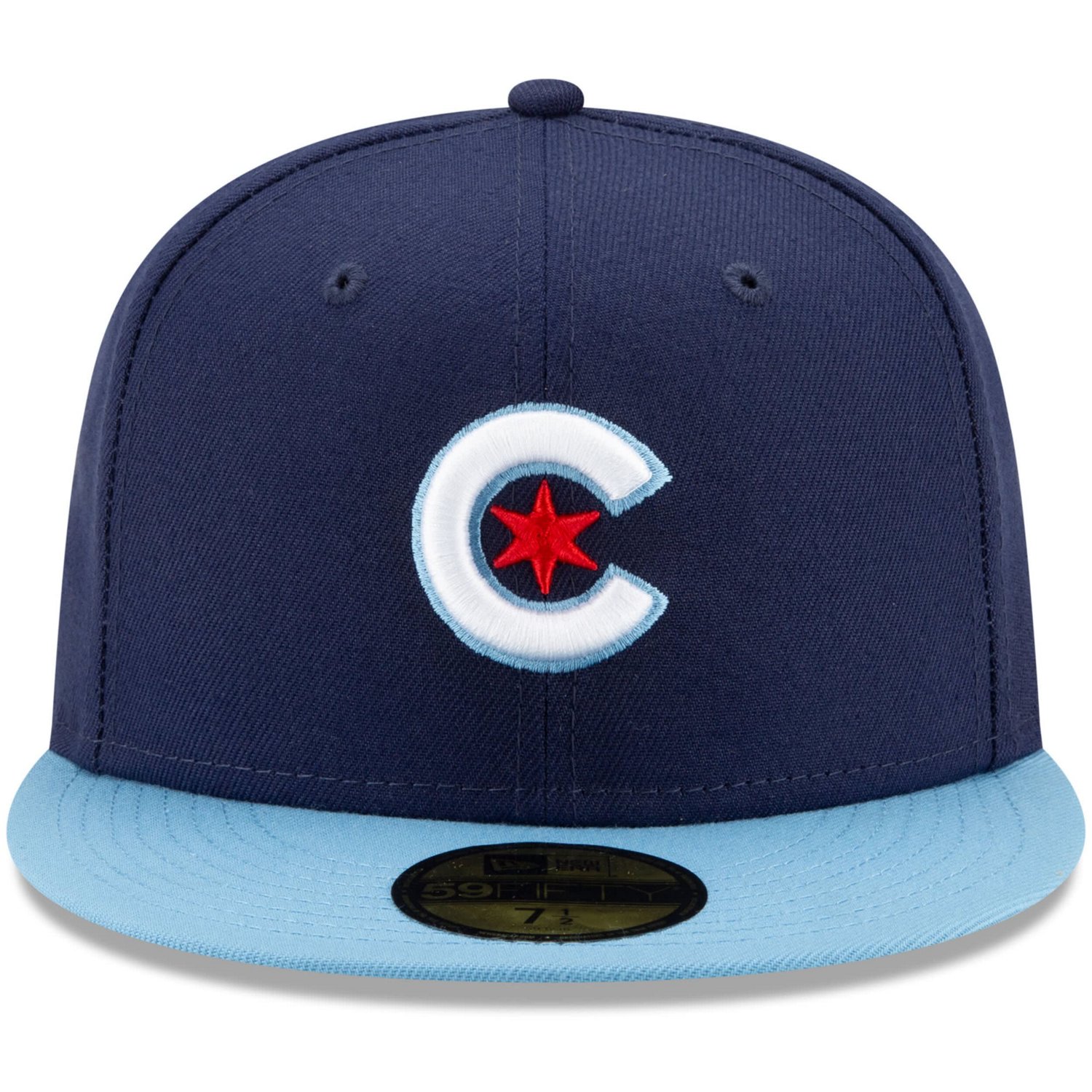 New Era /Light Blue Chicago Cubs 2021 City Connect 59FIFTY Fitted Hat                                                            - view number 2