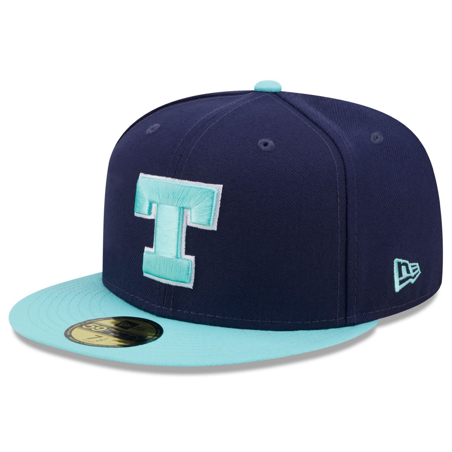New Era /Light Blue Texas Longhorns 59FIFTY Fitted Hat