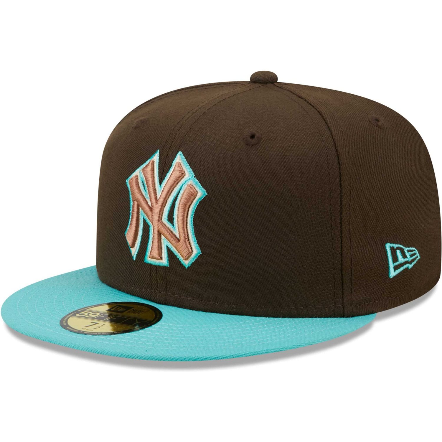 New Era /Mint New York Yankees Walnut Mint 59FIFTY Fitted Hat                                                                    - view number 3