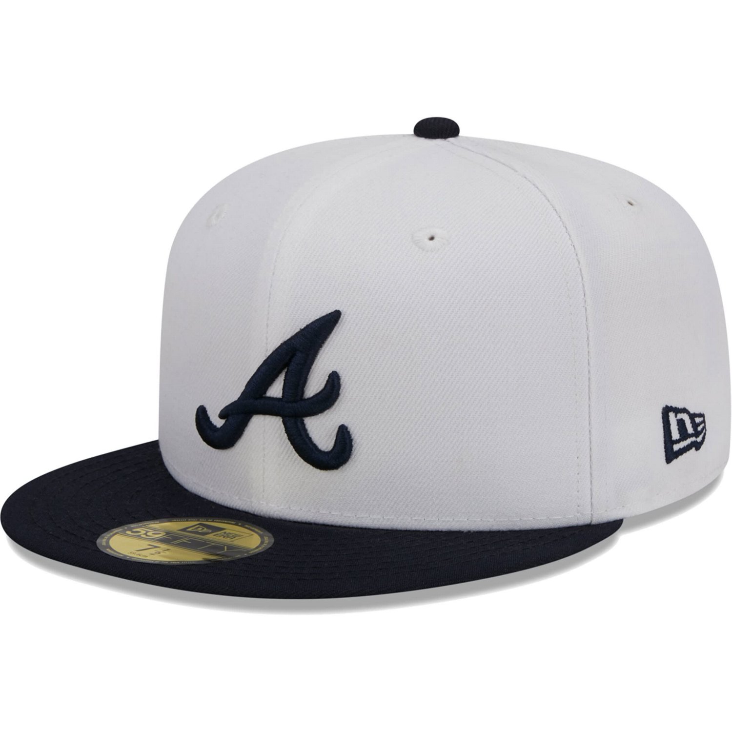 New Era /Navy Atlanta Braves Optic 59FIFTY Fitted Hat                                                                           