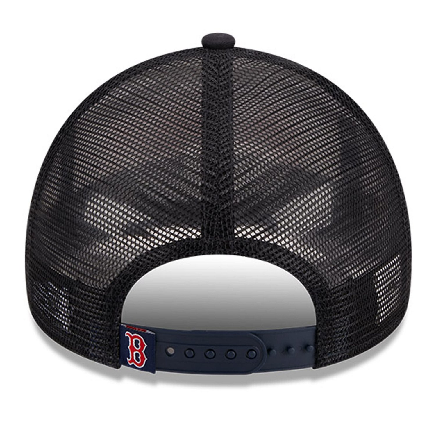 New Era /Navy Boston Red Sox Stacked A-Frame Trucker 9FORTY Adjustable Hat                                                       - view number 4