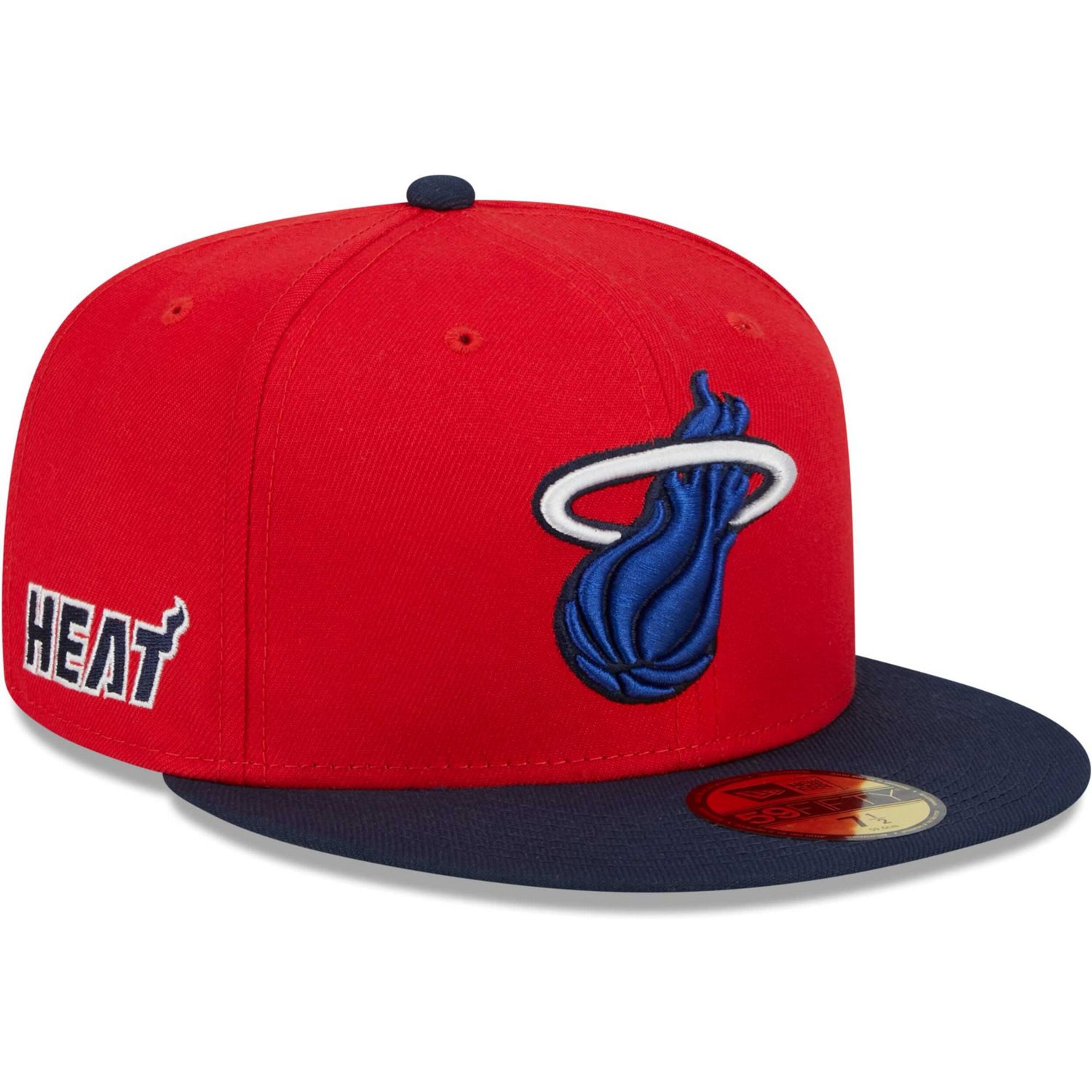 New Era /Navy Miami Heat 59FIFTY Fitted Hat                                                                                      - view number 1 selected