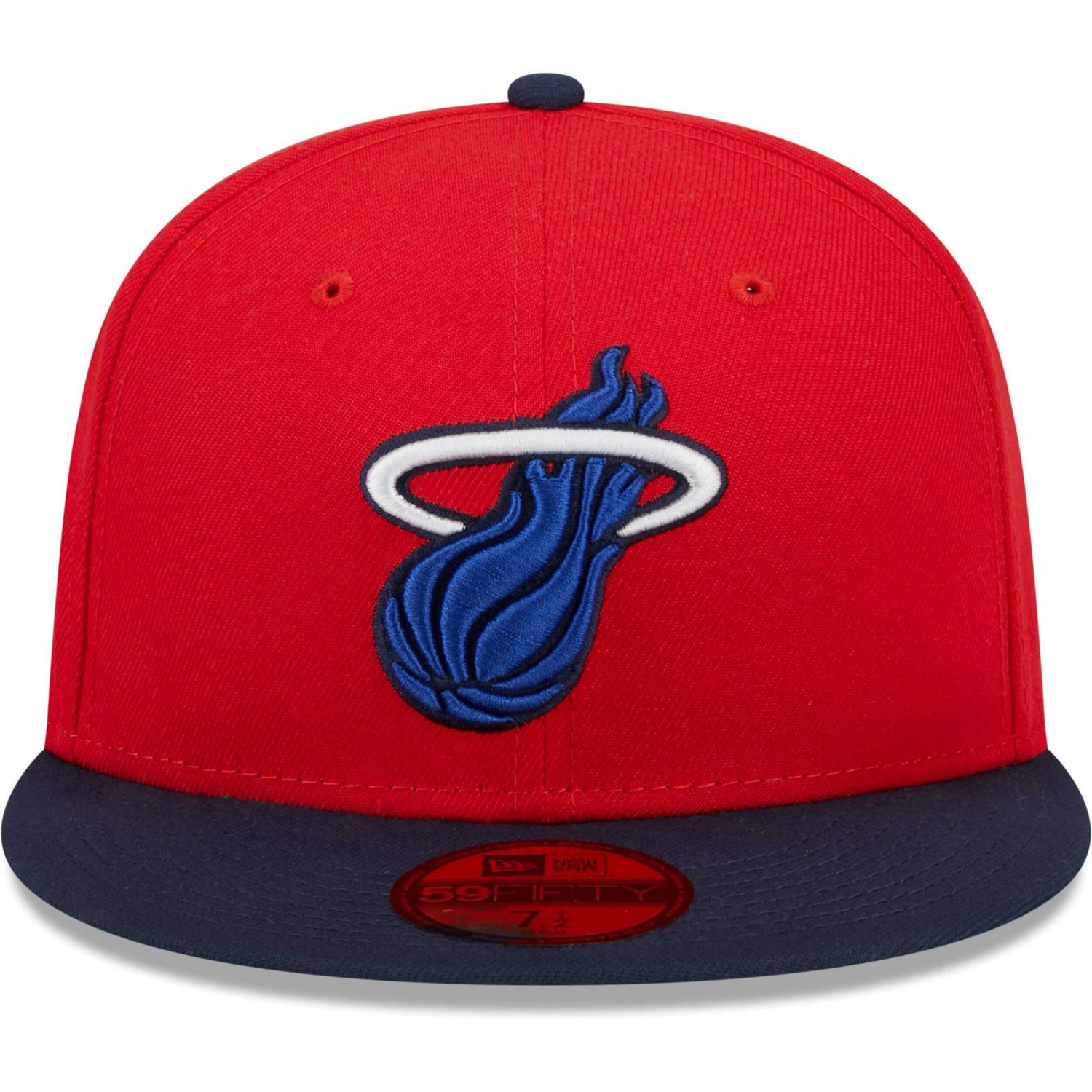 New Era /Navy Miami Heat 59FIFTY Fitted Hat                                                                                      - view number 2