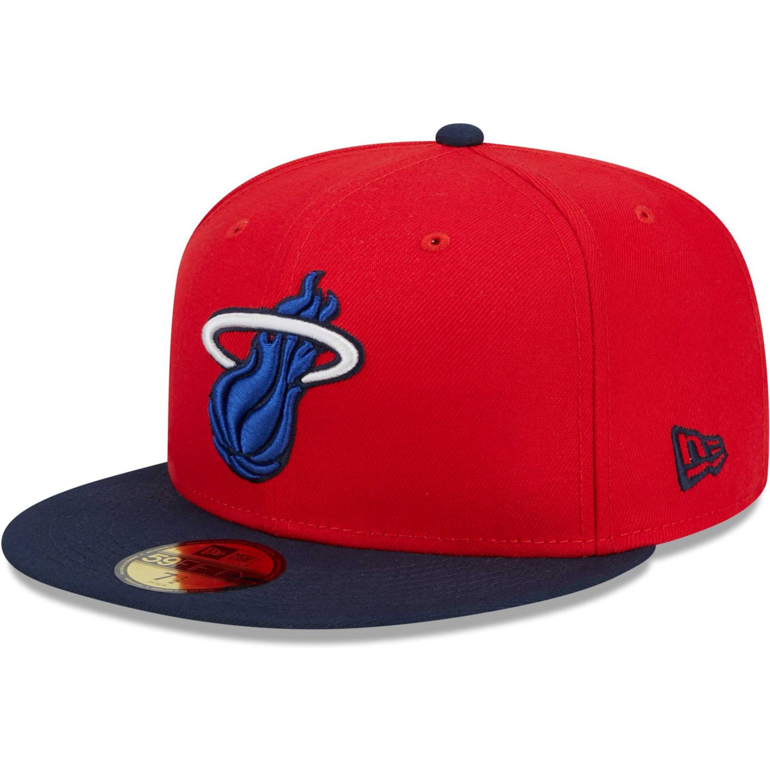 New Era /Navy Miami Heat 59FIFTY Fitted Hat                                                                                      - view number 3