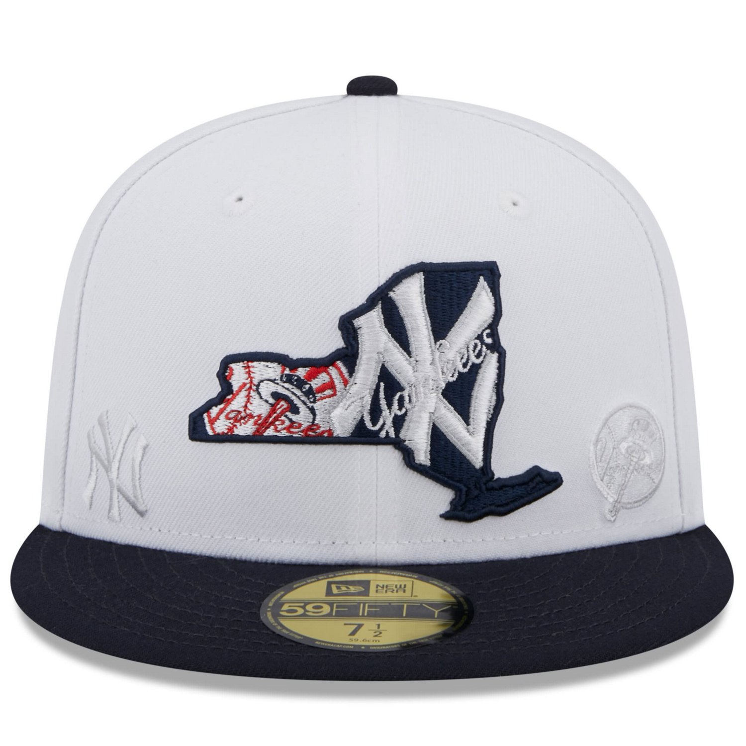 New Era /Navy New York Yankees State 59FIFTY Fitted Hat - view number 2