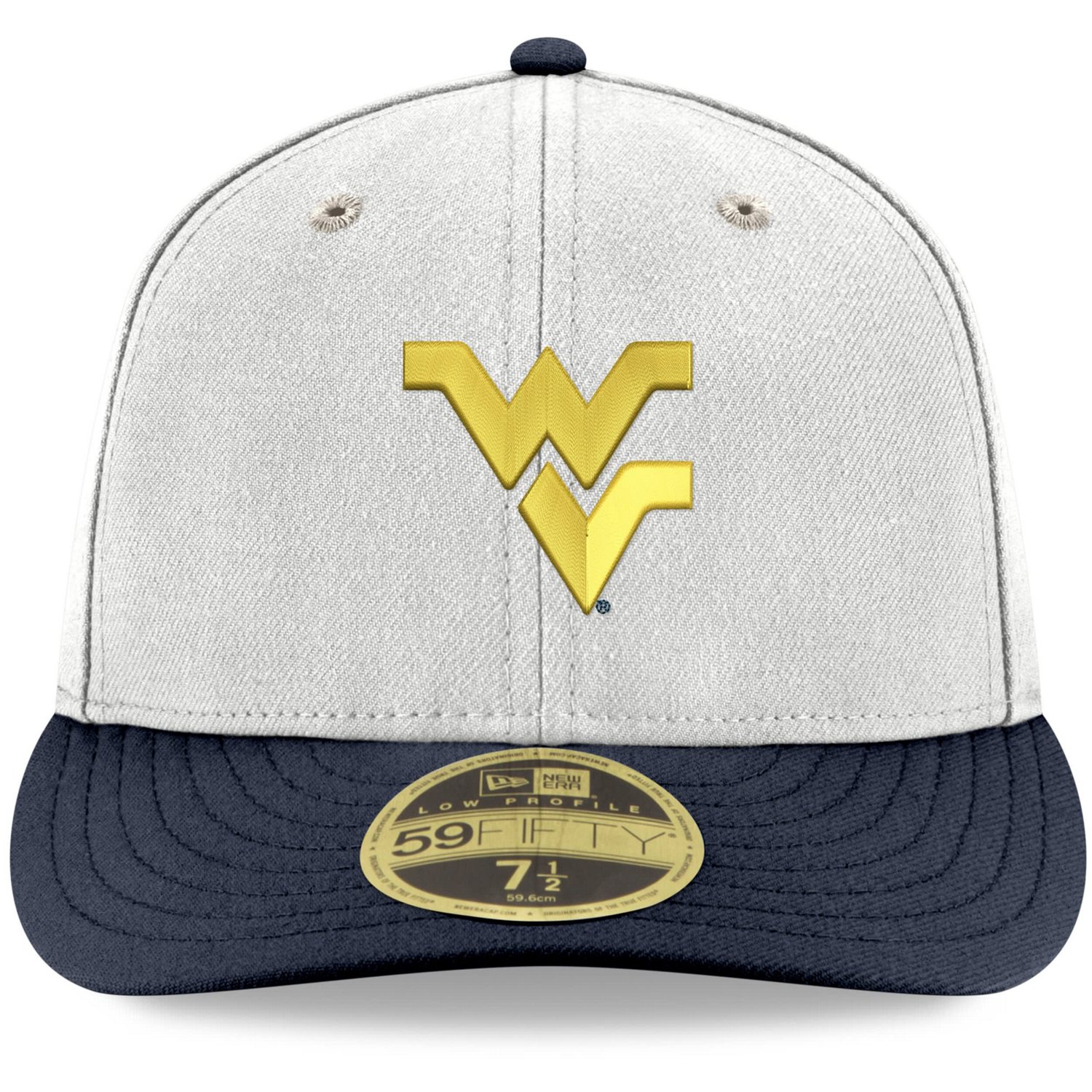 New Era /Navy West Virginia Mountaineers Basic Low Profile 59FIFTY Fitted Hat - view number 2