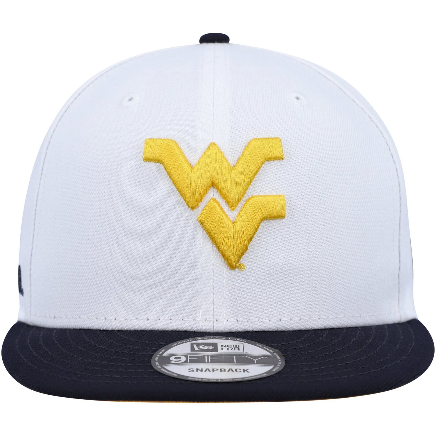 New Era /Navy West Virginia Mountaineers Two-Tone Mascot 9FIFTY Snapback Hat