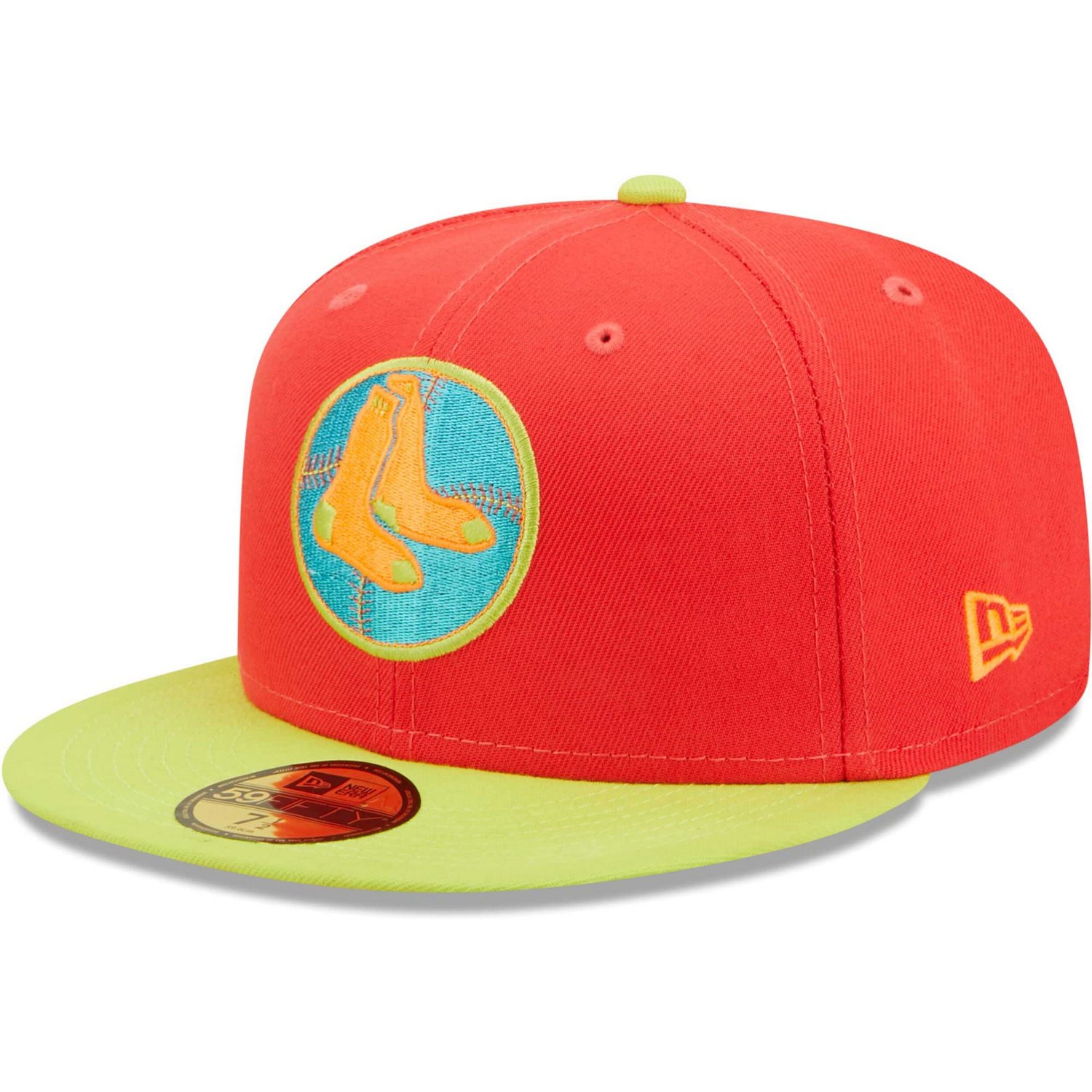 New Era /Neon Green Boston Sox Lava Highlighter Combo 59FIFTY Fitted Hat