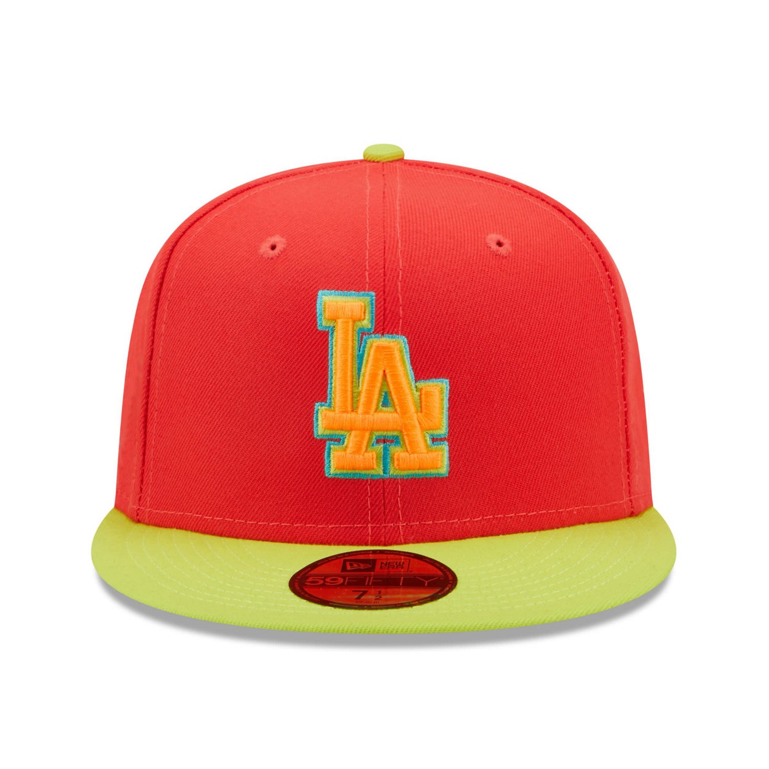 New Era /Neon Green Los Angeles Dodgers 1978 World Series Lava Highlighter Combo 59FIFTY Fitted Hat                              - view number 2