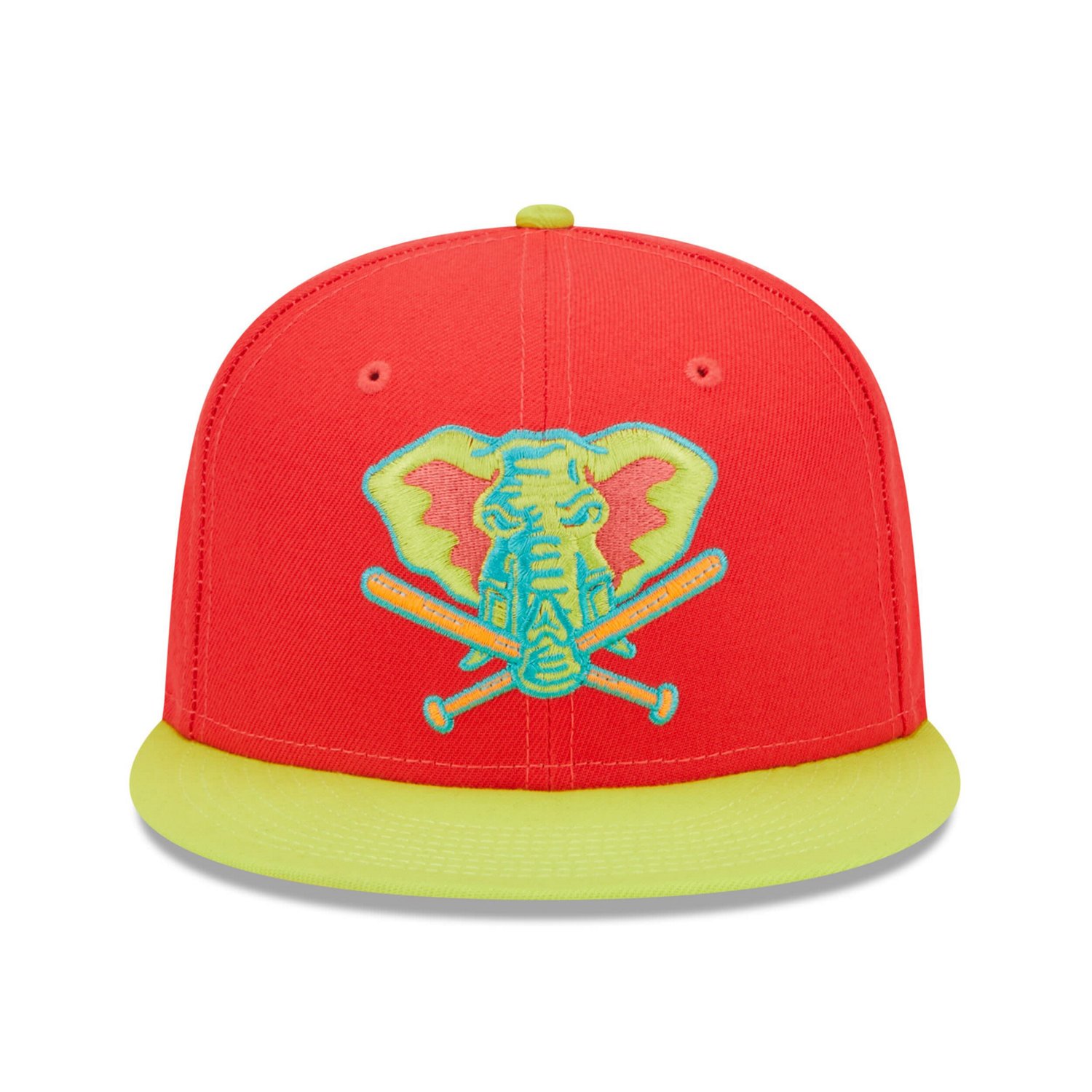 New Era /Neon Green Oakland Athletics 40th Anniversary Lava Highlighter Combo 59FIFTY Fitted Hat