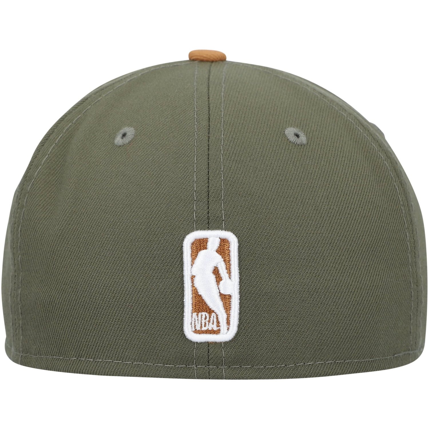 New Era /Orange Brooklyn Nets Two-Tone 59FIFTY Fitted Hat - view number 4