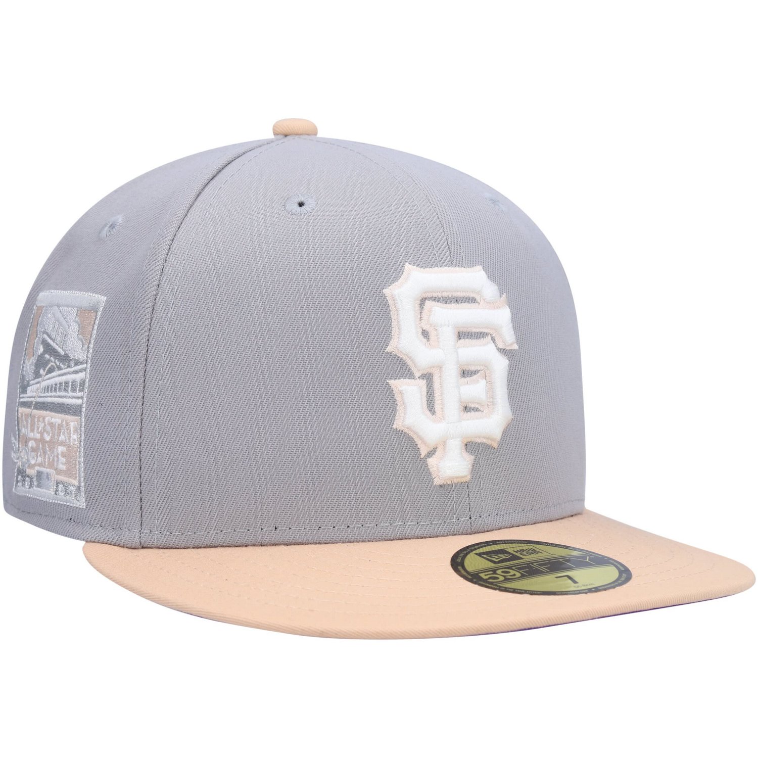 New Era /Peach San Francisco Giants 2007 MLB All-Star Game Undervisor 59FIFTY Fitted Hat