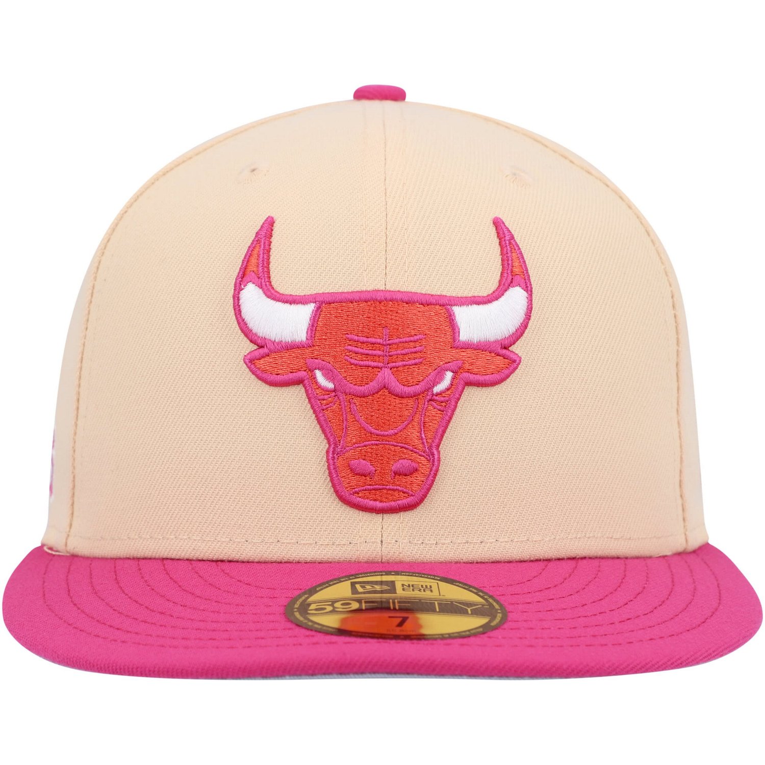 New Era /Pink Chicago Bulls Passion Mango 59FIFTY Fitted Hat