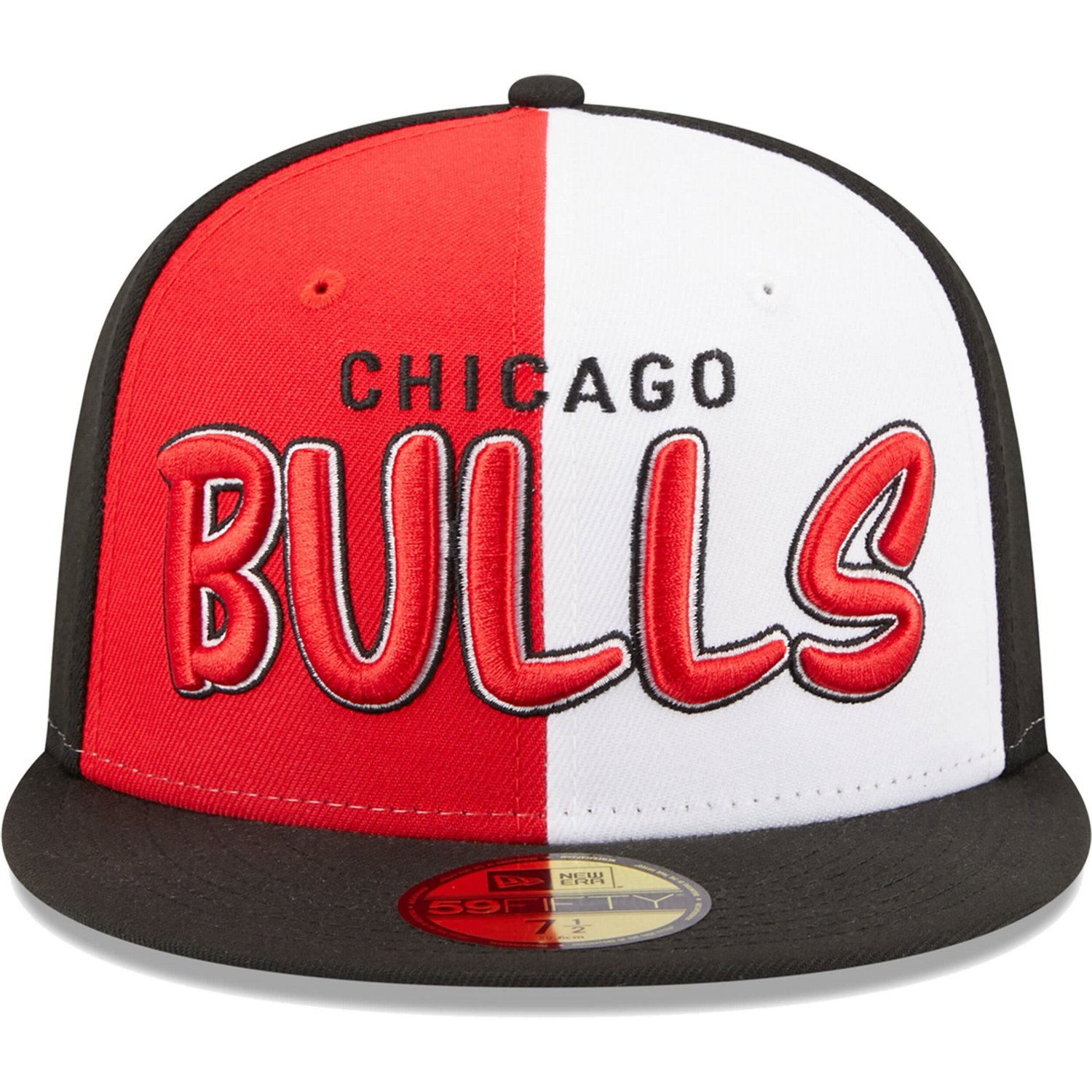 New Era /Red Chicago Bulls Pop Front 59FIFTY Fitted Hat - view number 2