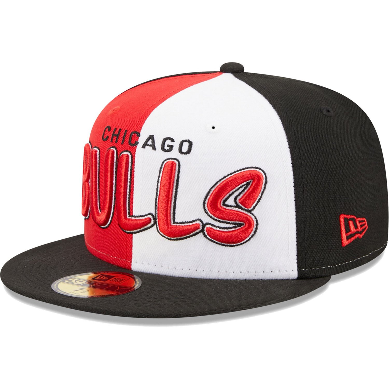 New Era /Red Chicago Bulls Pop Front 59FIFTY Fitted Hat - view number 3