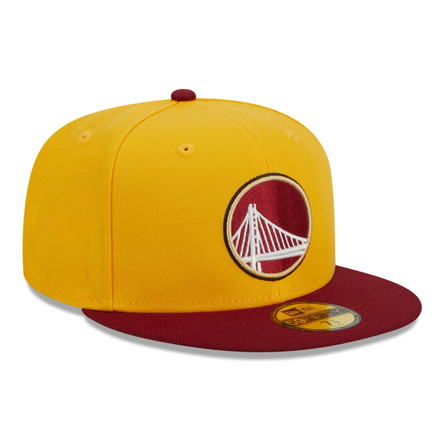 New Era /Red Golden State Warriors Fall Leaves 2-Tone 59FIFTY Fitted Hat - view number 3