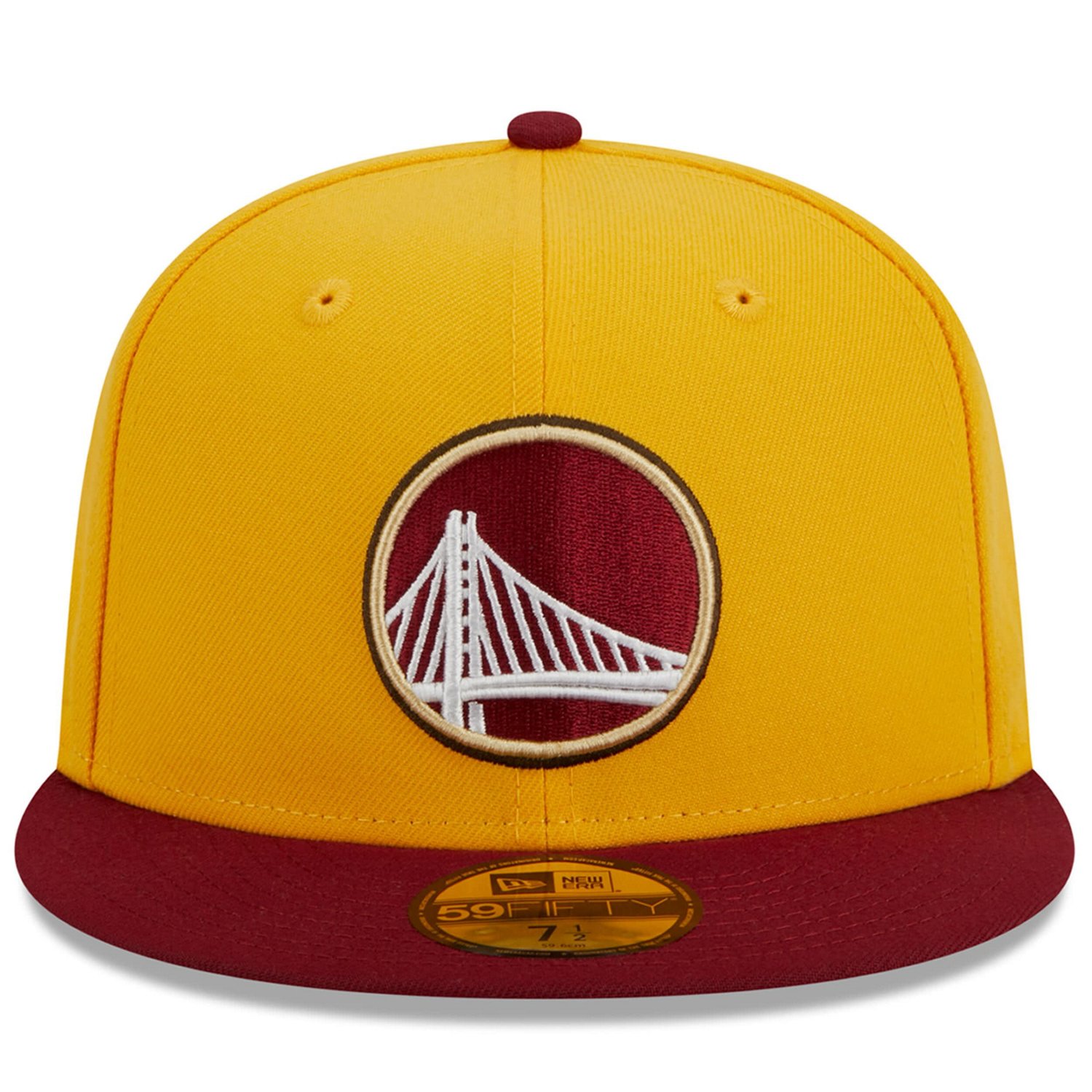 New Era /Red Golden State Warriors Fall Leaves 2-Tone 59FIFTY Fitted Hat - view number 2