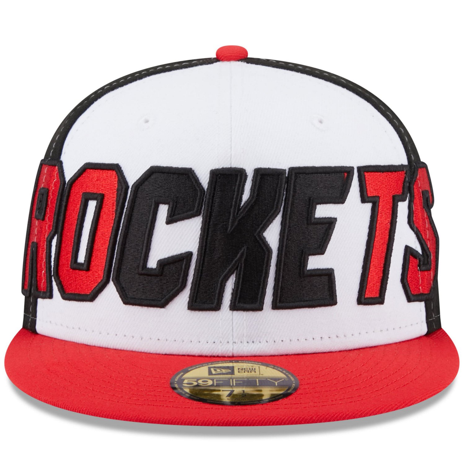 New Era /Red Houston Rockets Back Half 59FIFTY Fitted Hat - view number 2
