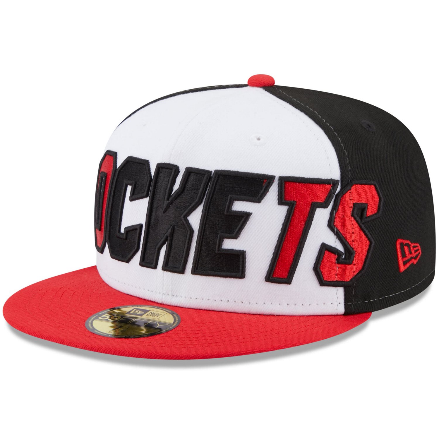 New Era /Red Houston Rockets Back Half 59FIFTY Fitted Hat - view number 3