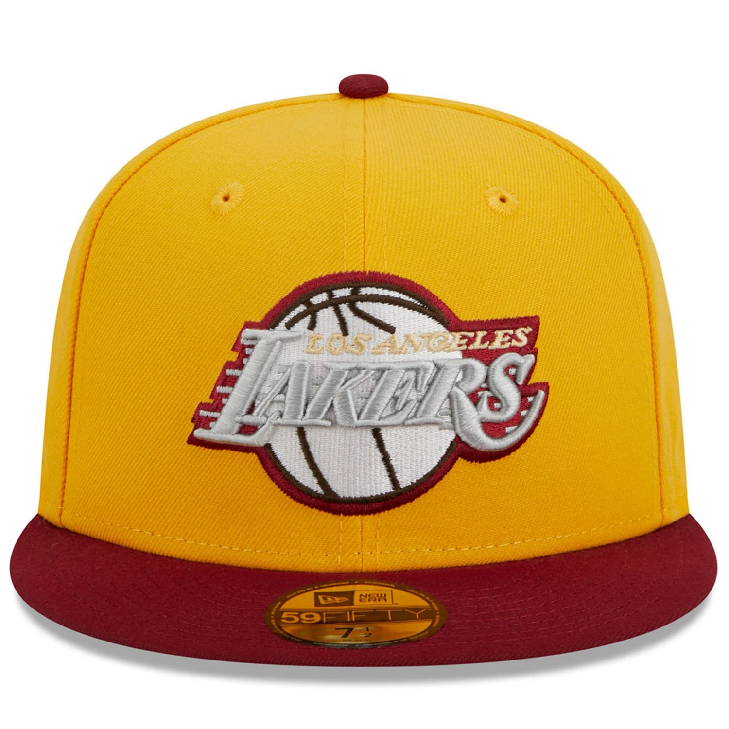 New Era /Red Los Angeles Lakers Fall Leaves 2-Tone 59FIFTY Fitted Hat
