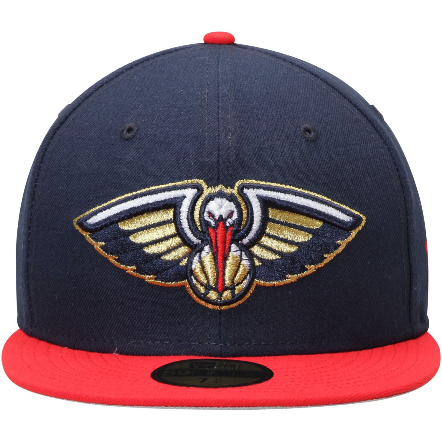 New Era /Red New Orleans Pelicans Official Team Color 2Tone 59FIFTY Fitted Hat - view number 2