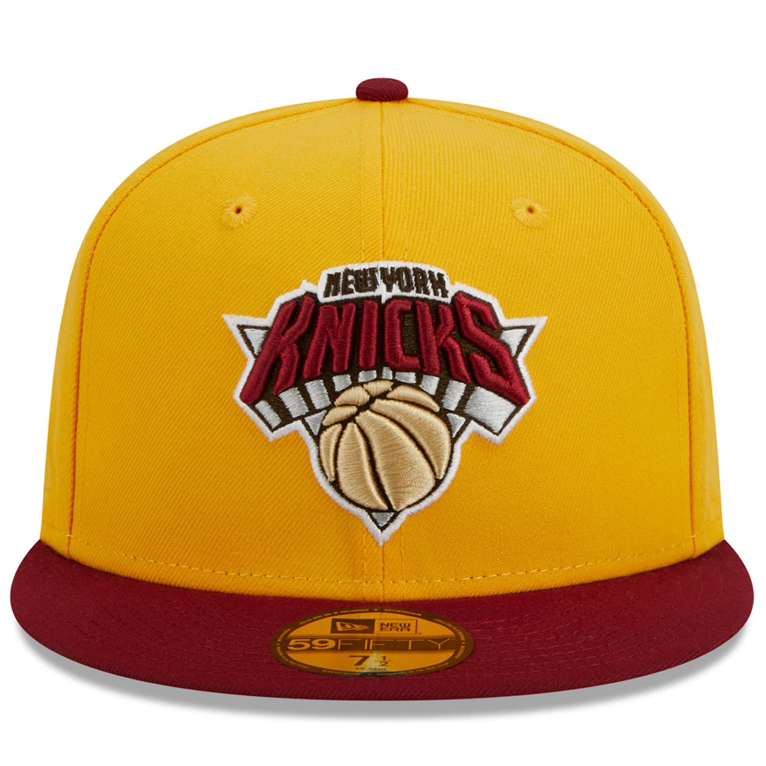 New Era /Red New York Knicks Fall Leaves 2-Tone 59FIFTY Fitted Hat - view number 2
