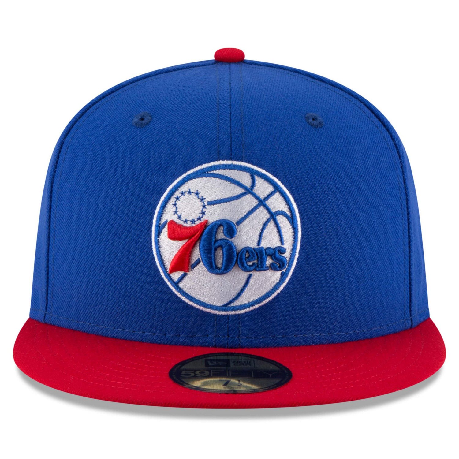 New Era /Red Philadelphia 76ers Official Team Color 2Tone 59FIFTY Fitted Hat                                                     - view number 2