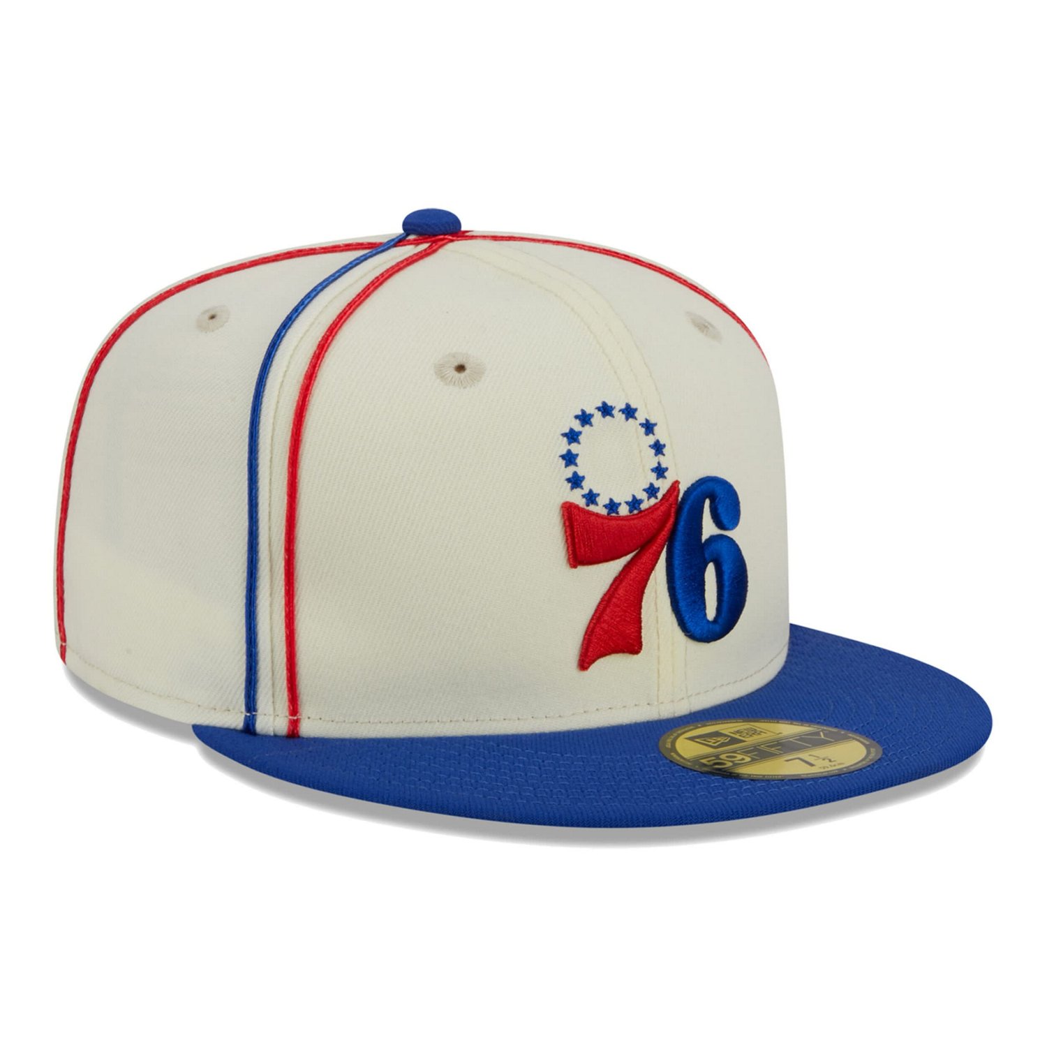 New Era /Royal Philadelphia 76ers Piping 2-Tone 59FIFTY Fitted Hat