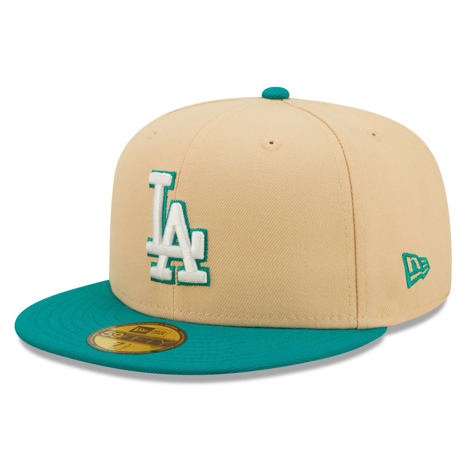 New Era /Teal Los Angeles Dodgers Mango Forest 59FIFTY fitted hat                                                                - view number 3