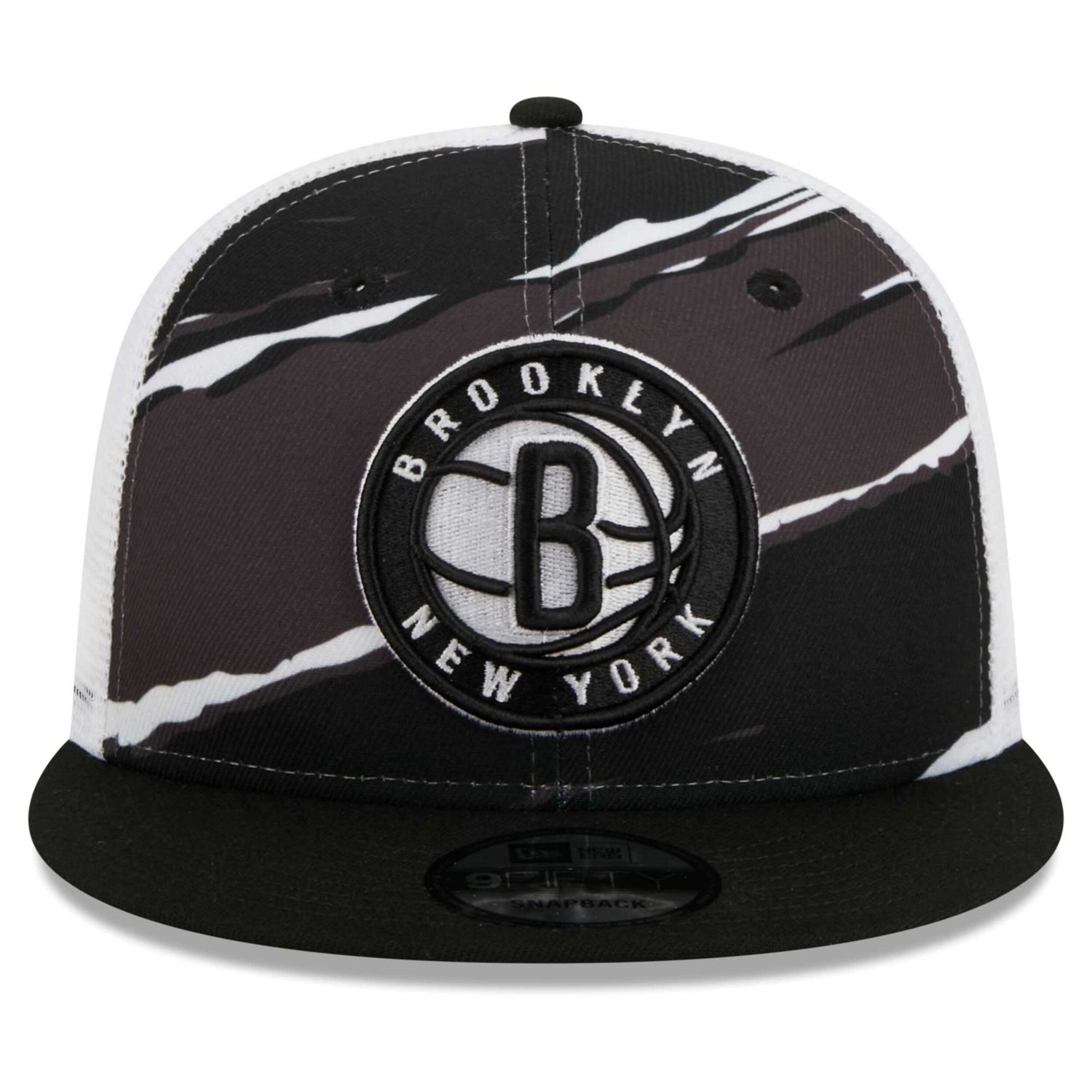 New Era /White Brooklyn Nets Tear Trucker 9FIFTY Adjustable Hat - view number 2