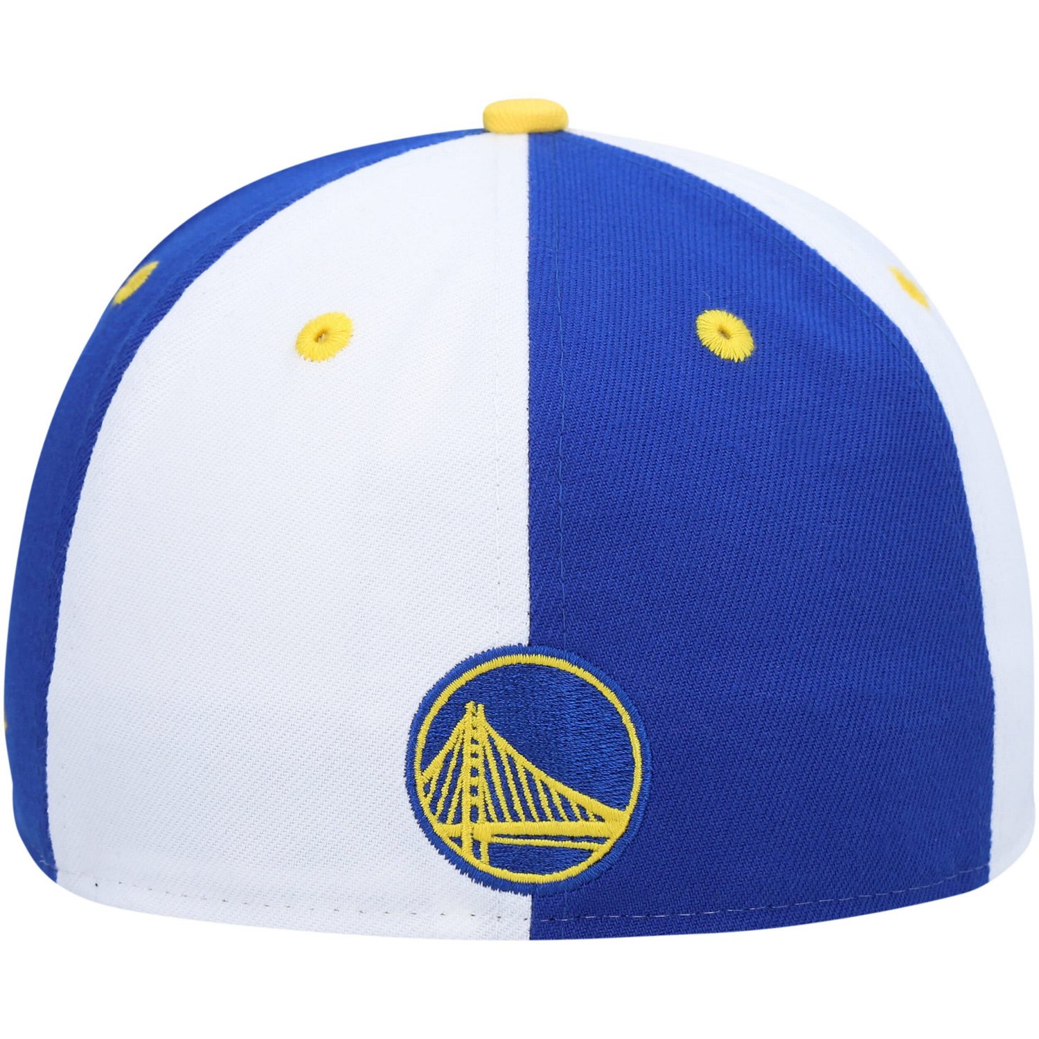 New Era /White Golden State Warriors Script Pinwheel 59FIFTY Fitted Hat - view number 4