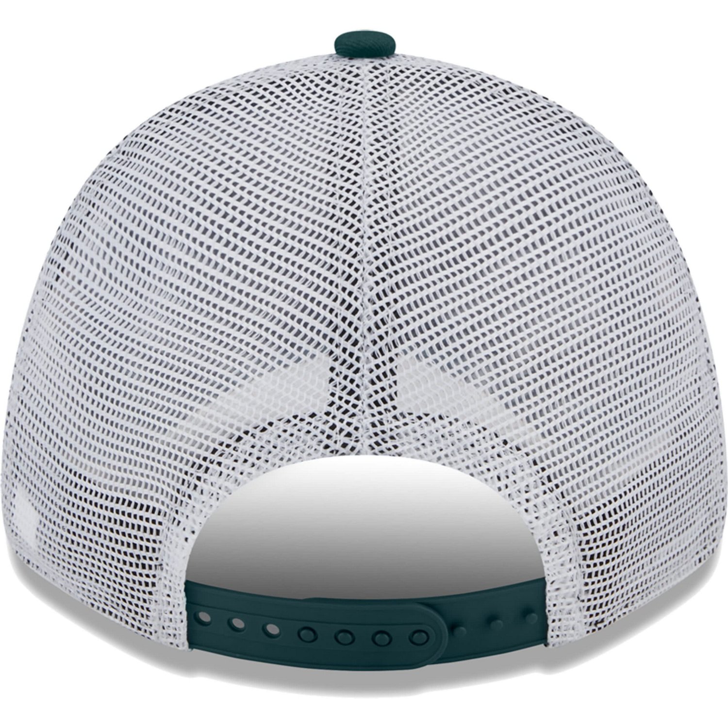 New Era /White Oakland Athletics Logo Patch 9FORTY Trucker Snapback Hat                                                          - view number 4