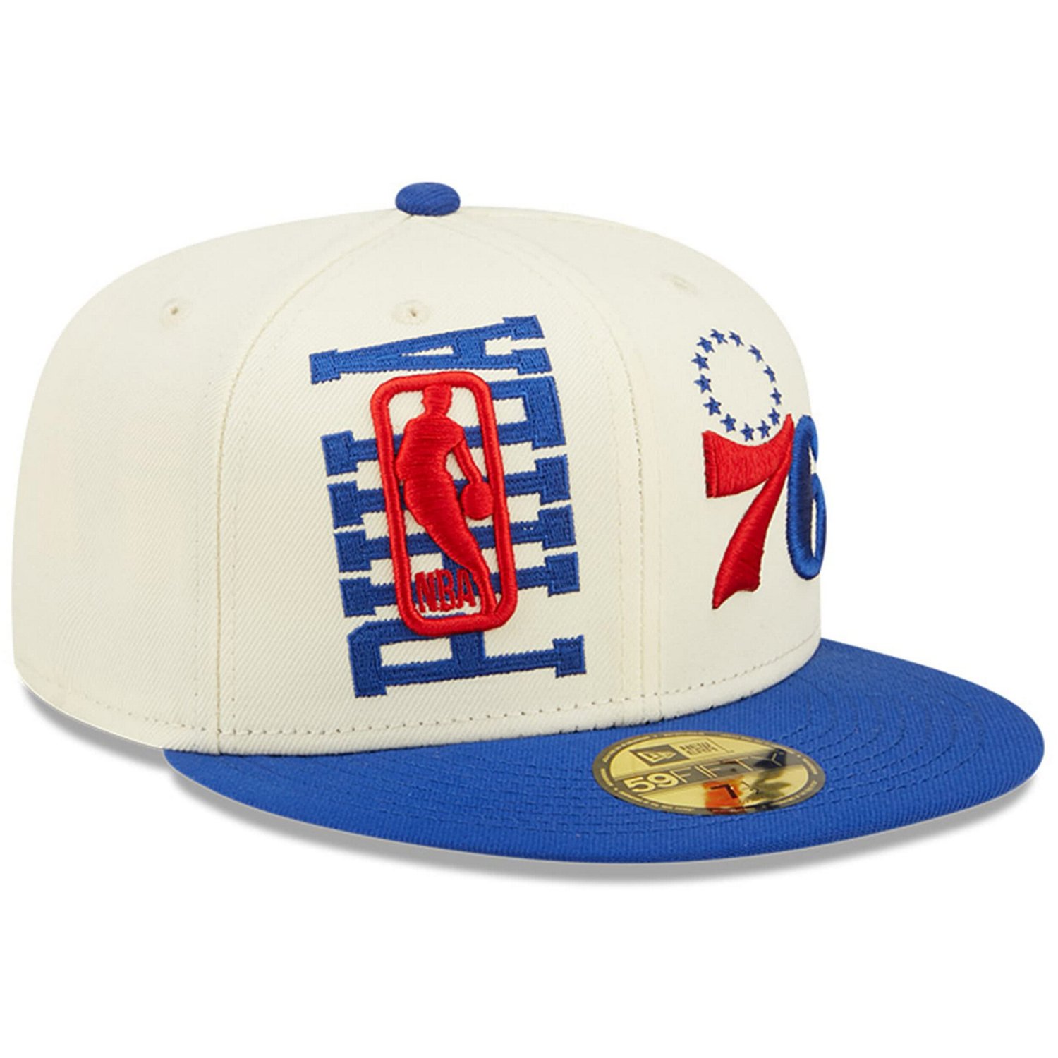 New Era /White Philadelphia 76ers 2022 NBA Draft 59FIFTY Fitted Hat