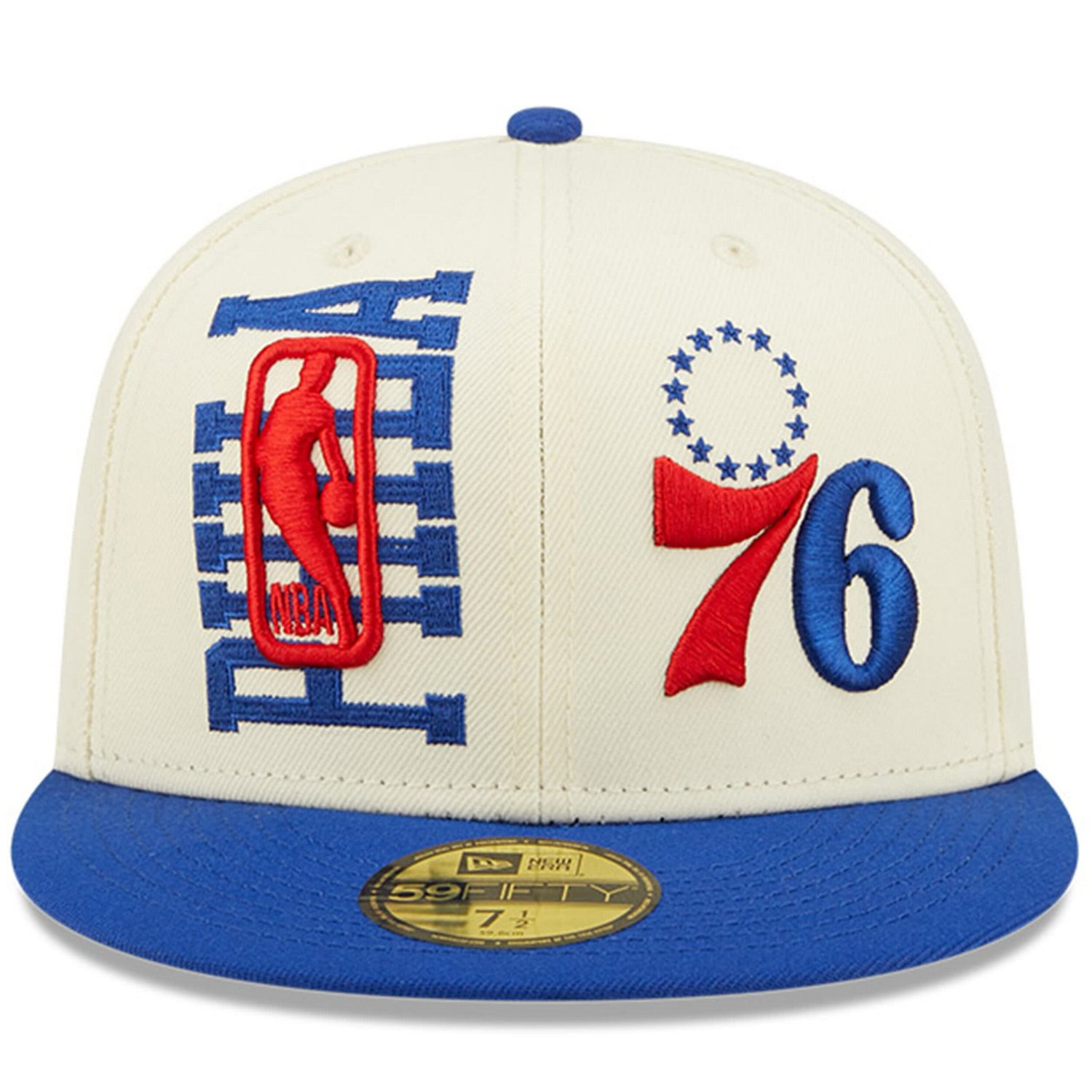 New Era /White Philadelphia 76ers 2022 NBA Draft 59FIFTY Fitted Hat