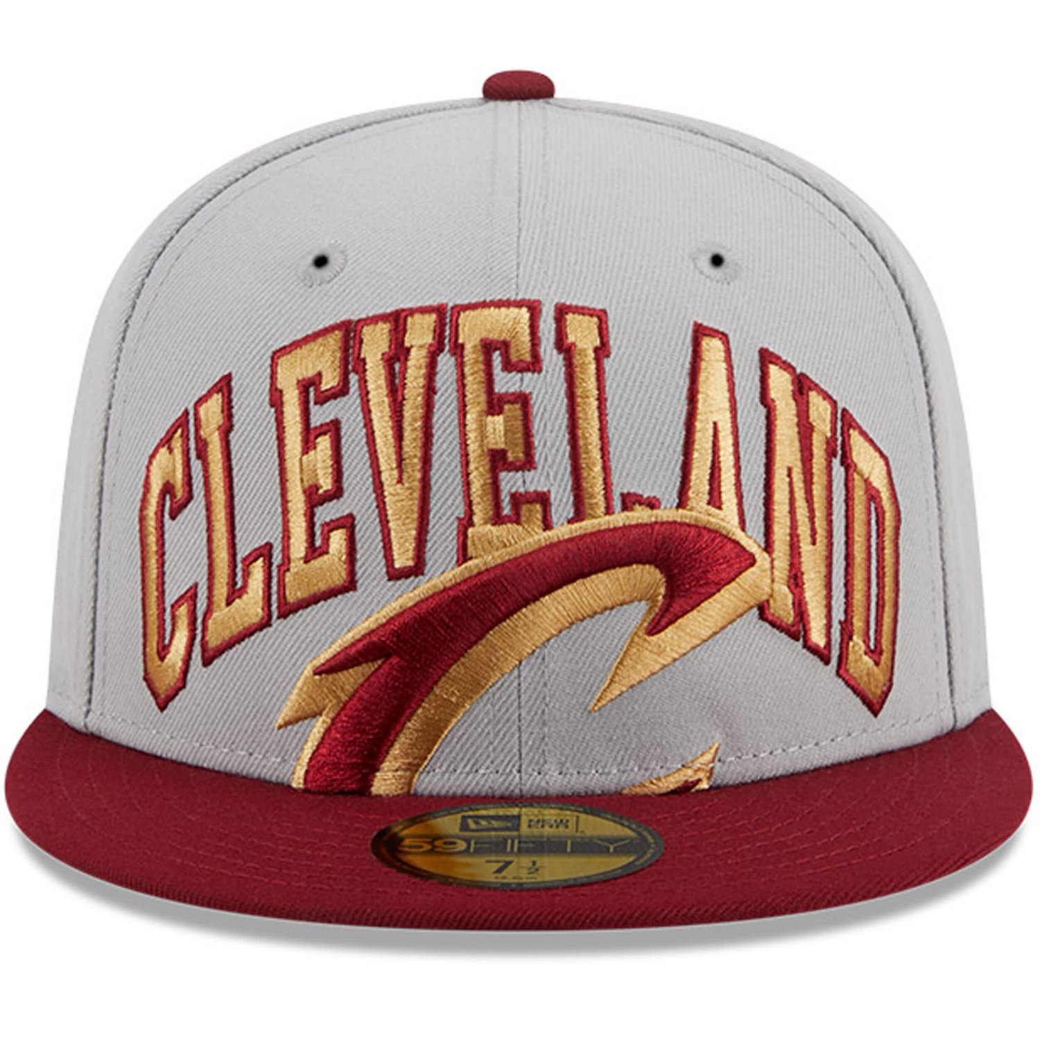 New Era /Wine Cleveland Cavaliers Tip-Off Two-Tone 59FIFTY Fitted Hat - view number 2