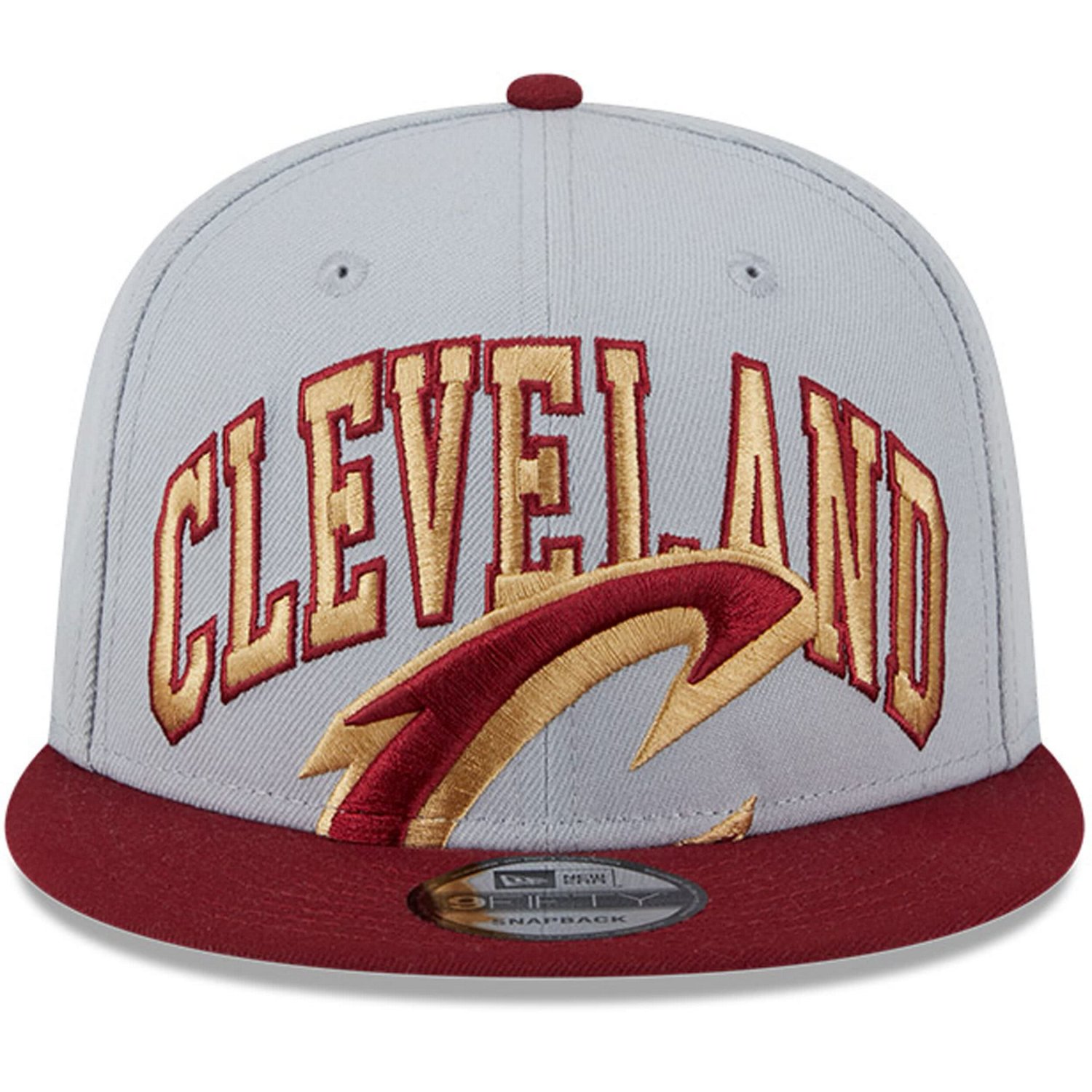 New Era /Wine Cleveland Cavaliers Tip-Off Two-Tone 9FIFTY Snapback Hat - view number 2