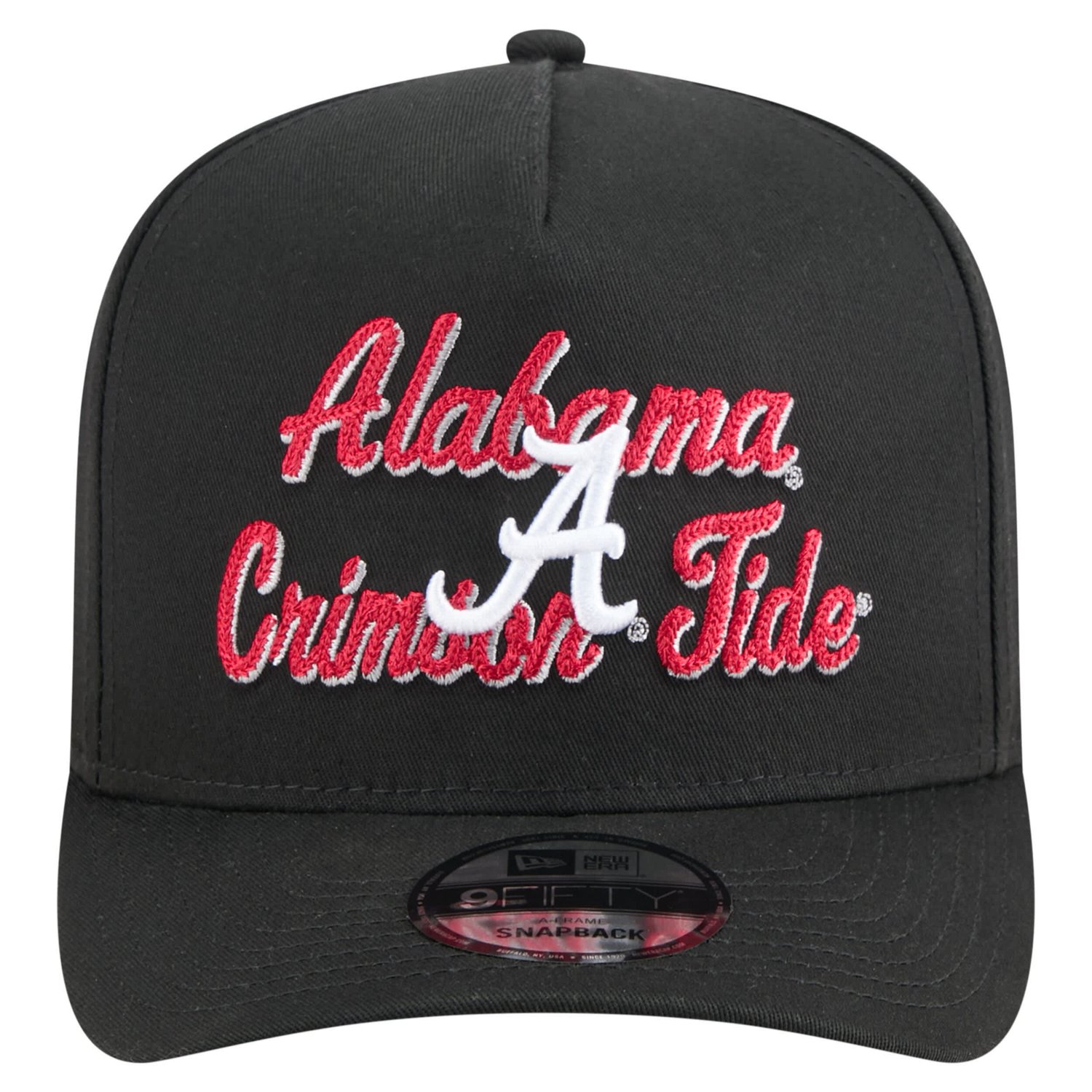 New Era Alabama Crimson Tide Vintage Chainstitch 9FIFTY A-Frame Snapback Hat - view number 2