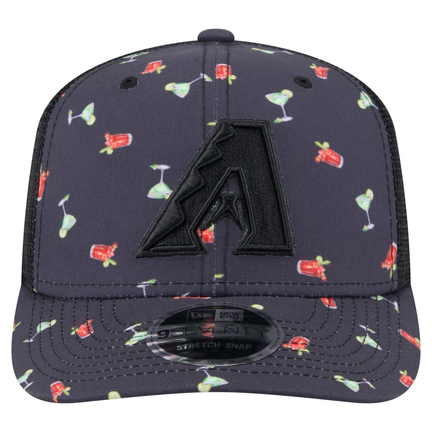 New Era Arizona Diamondbacks Adventure Drinks Pattern 9SEVENTY Stretch-Snap Hat